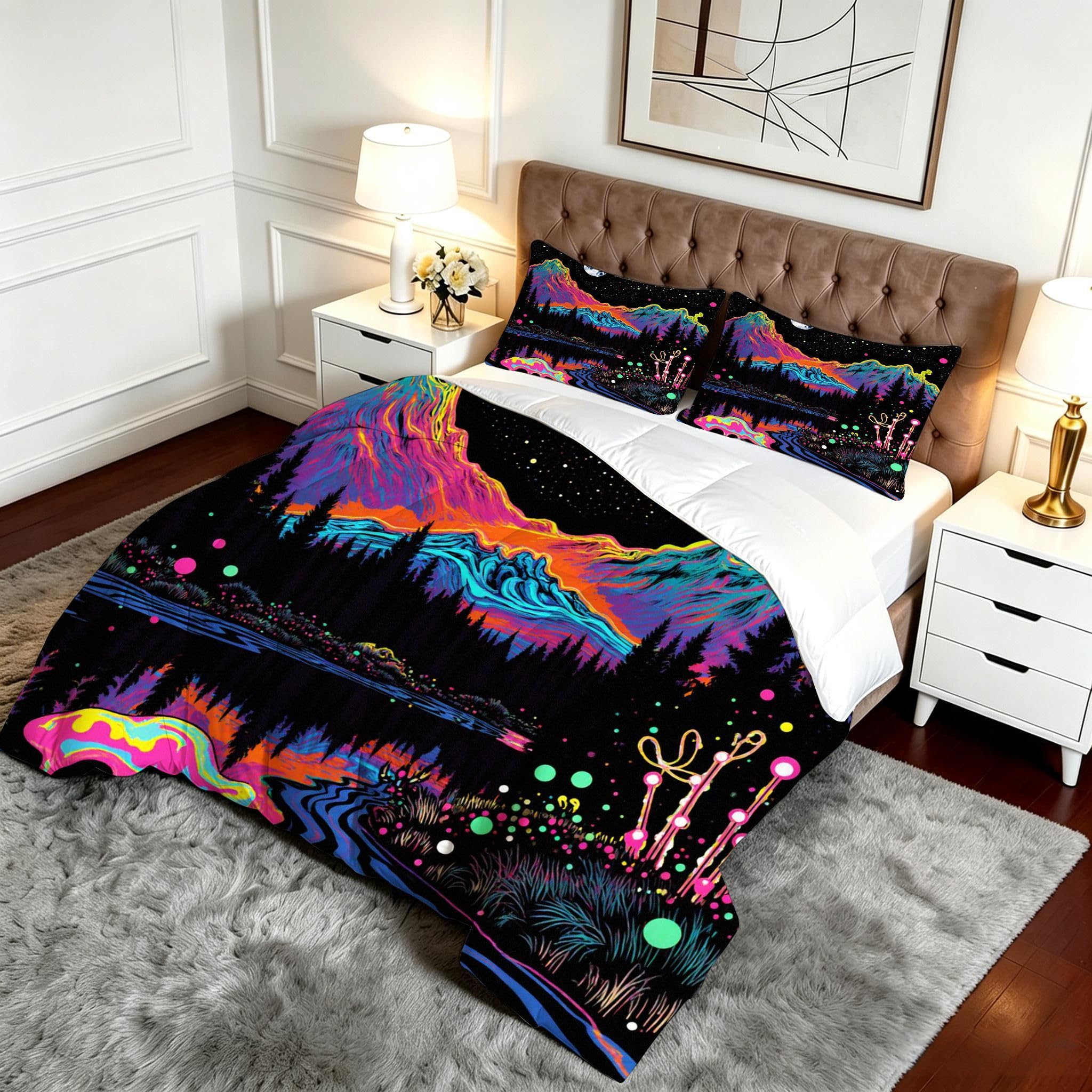Edredón Cama 90, 150x200 cm, Cuadro de Colores, CQ579