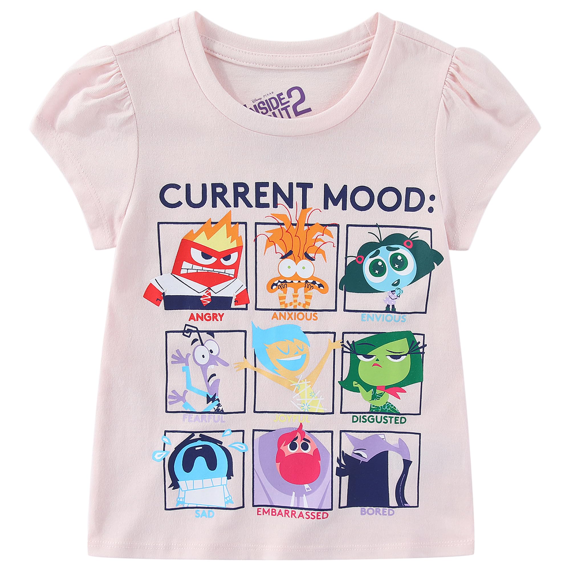 Disney Inside Out - Maglietta a maniche corte per bambini grandi