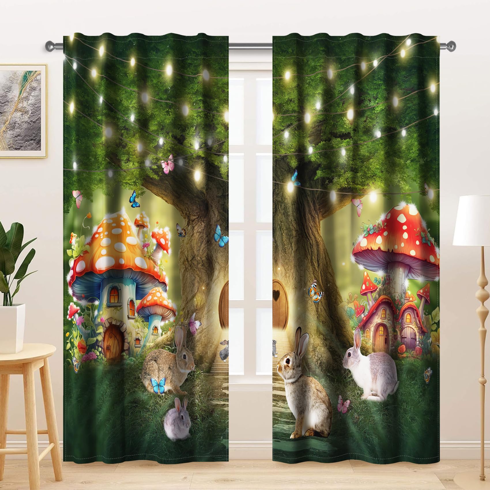 Kzzfqxb 132x214cm Curtains 2 Panels - Image 2