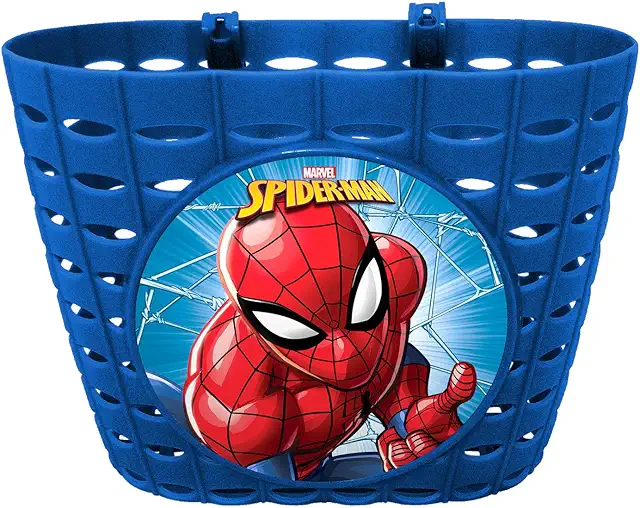 Spider-Man Bicycle Basket for Kids - Universal Handlebar Mount
