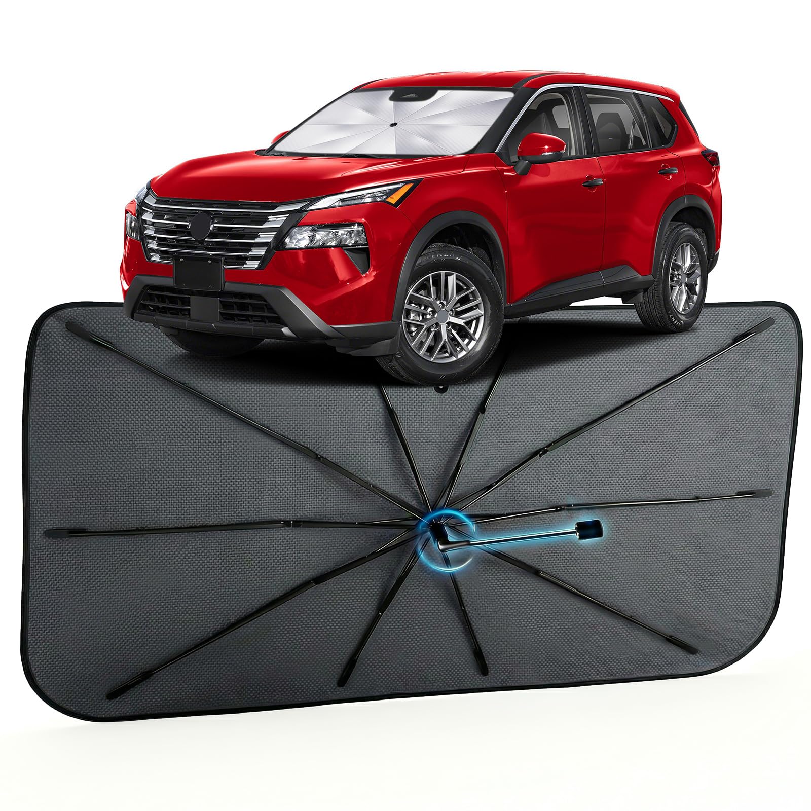 Car Windshield Sun Shade Umbrella for Nissan Rogue 2021-2026, 1:1 Fit