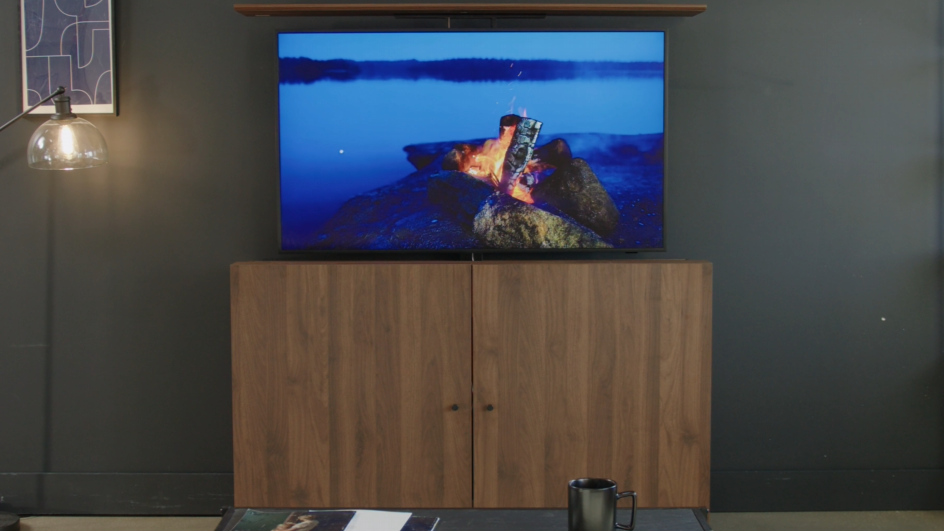 Amazon.com: VIVO Walnut TV Cabinet with Motorized Vertical Lift