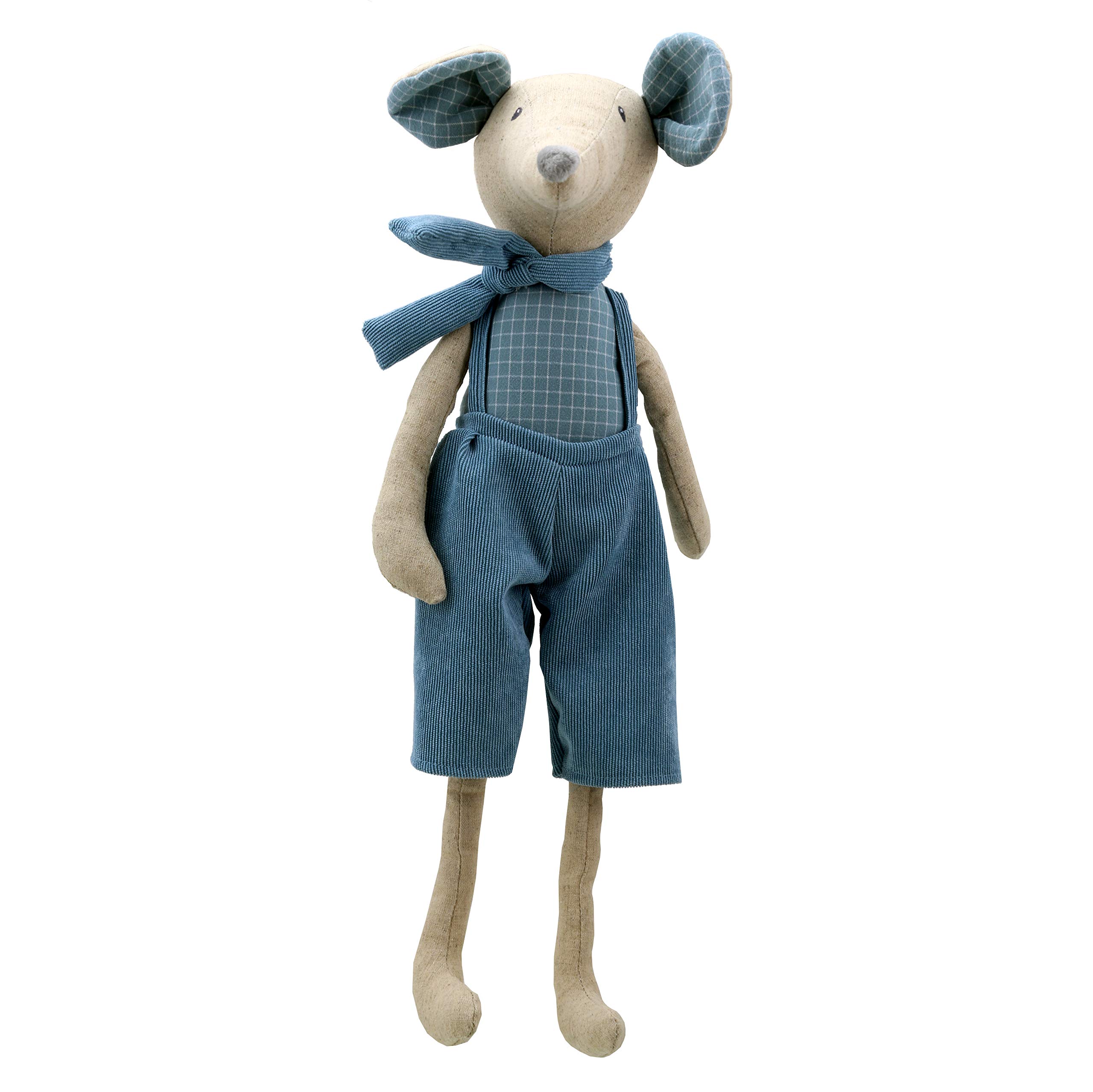 Wilberry - Linen Large Boy Mouse Soft Toy