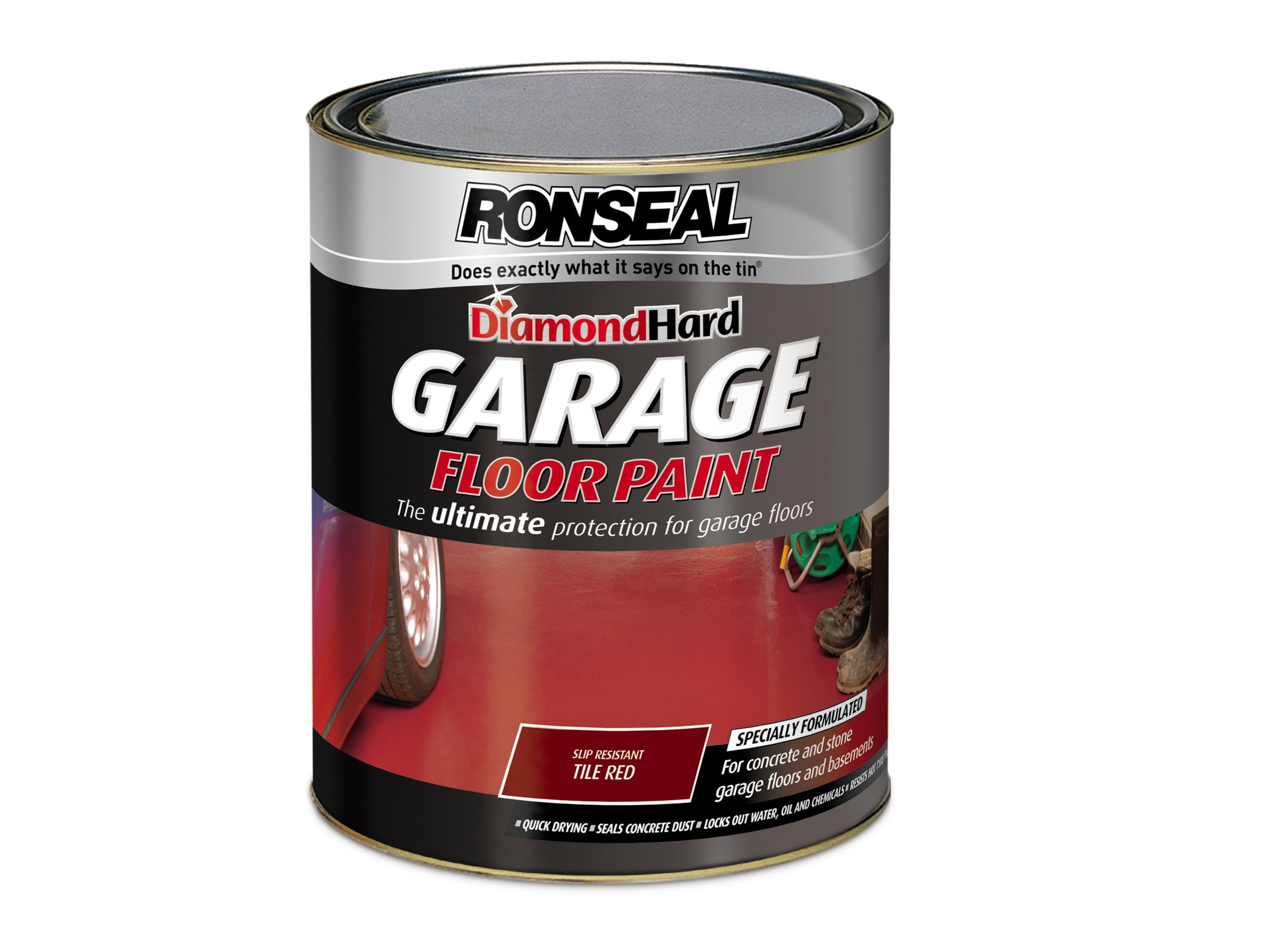 Buy Ronseal DHGFPTR5L Diamond Hard Garage Floor Paint Tile Red 5 Litre