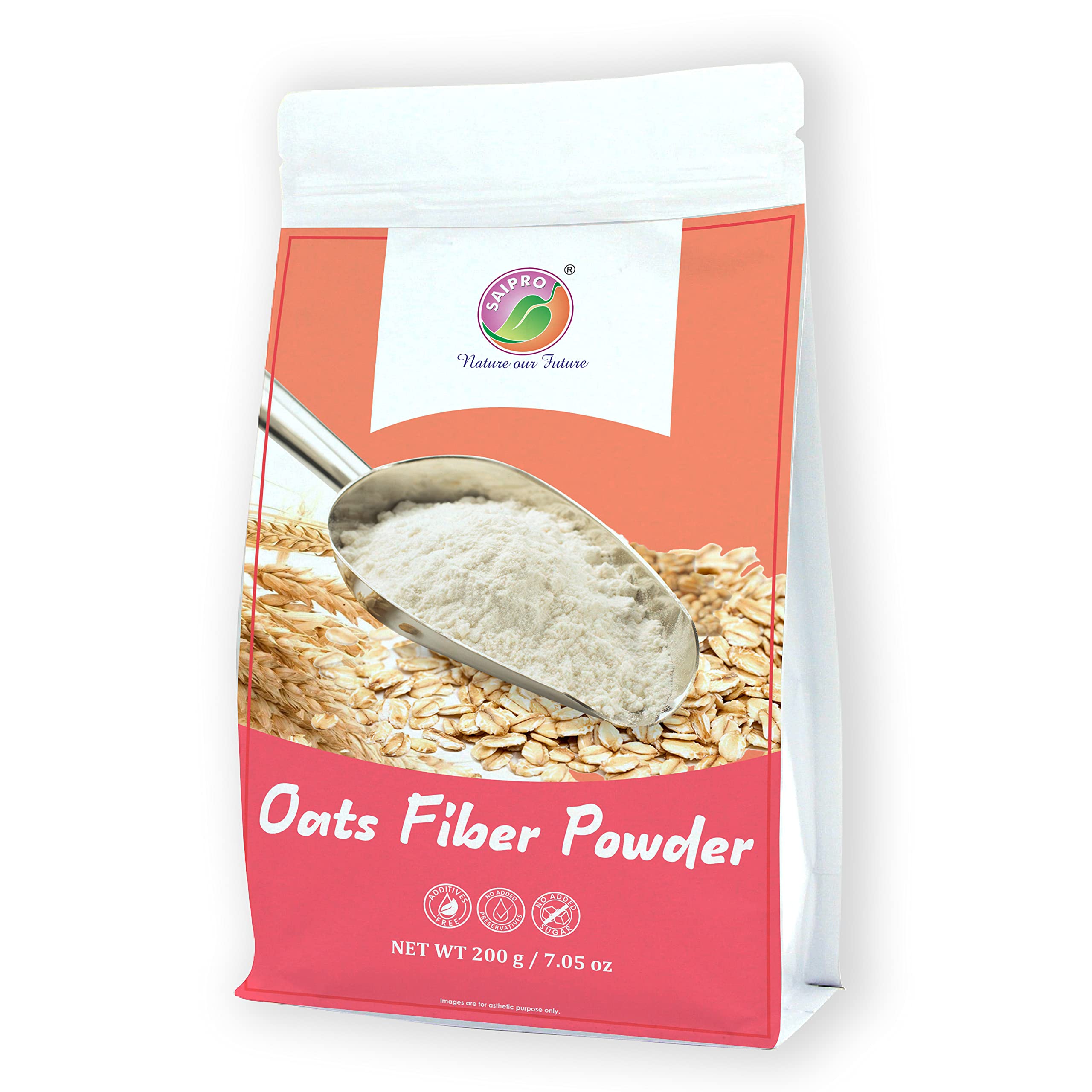 Saipros EATERY HARVEST Oats Fiber Powder 200 G, For Low-Carb Baking| Smoothies| Weight Management,No Bloating, Constipation Acidity Relief, For Added Fiber Intake & Ease Of Digestion, Natural, No Additives (B096VW46VC) Amazon Price History, Amazon Price Tracker