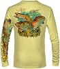 Men’s “Inshore Slam” Comfortable Fishing Shirt-UPF 50 Interlocking Fabric, Quick-Dry, Ideal for Anglers JM010