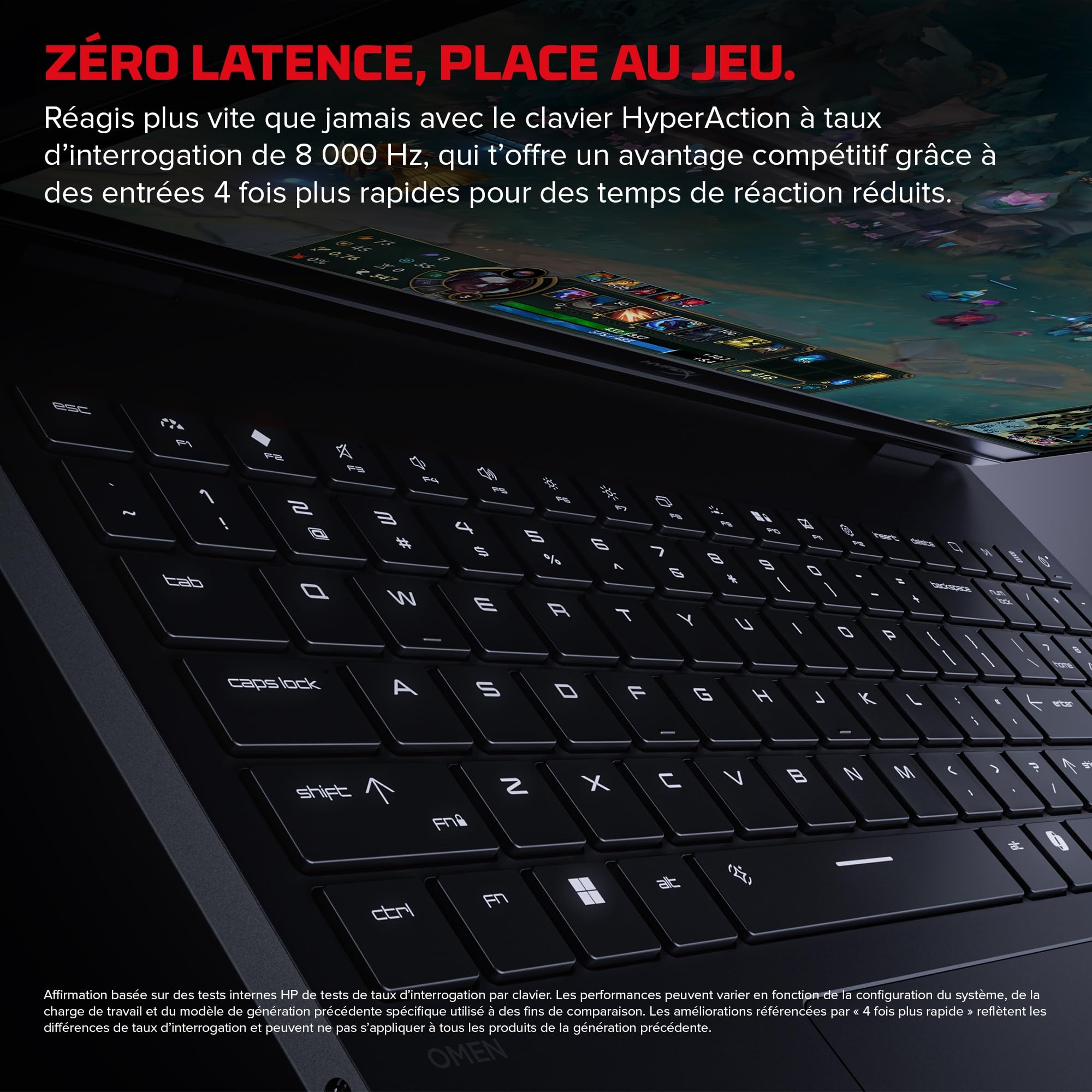 HP HyperX Omen 15-ga0701sf Ordinateur Portable Gaming 15.3" 2K IPS, PC Portable Gamer (Core 5-210H, RAM 16 Go, SSD 512 Go, RTX 5050 8GB VRAM, Windows 11), Laptop Noir, AZERTY