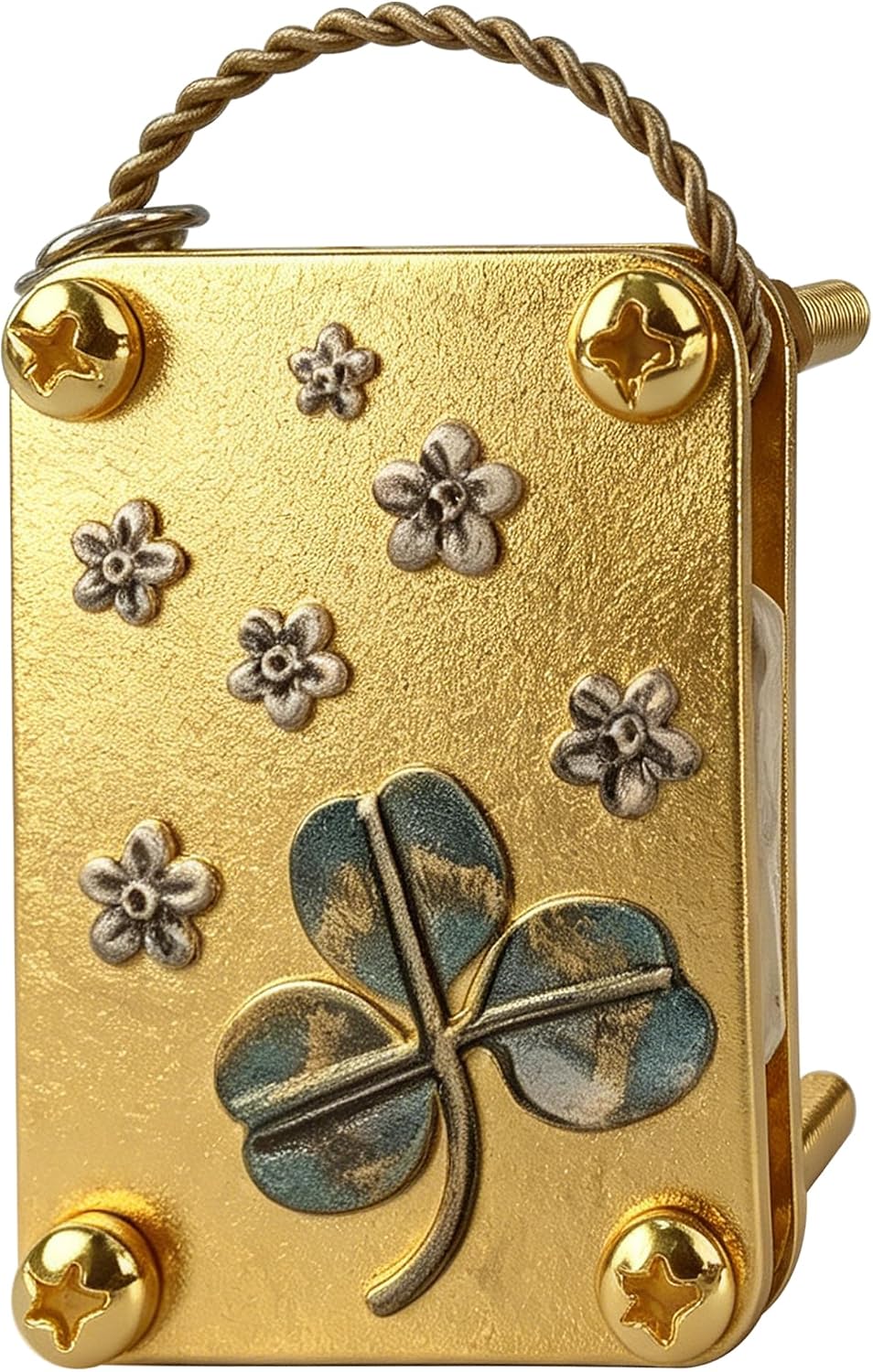 Odetina Mini Flower Press Keychain, Micro Flower Press Kit, Portable Miniature Flower Drying Press with 20 Pcs Paper for DIY Pressed Flower Art Crafts (#C)