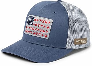 Columbia Unisex PHG Mesh Ball Cap, Dark Mountain/PHG Flag, L/XL