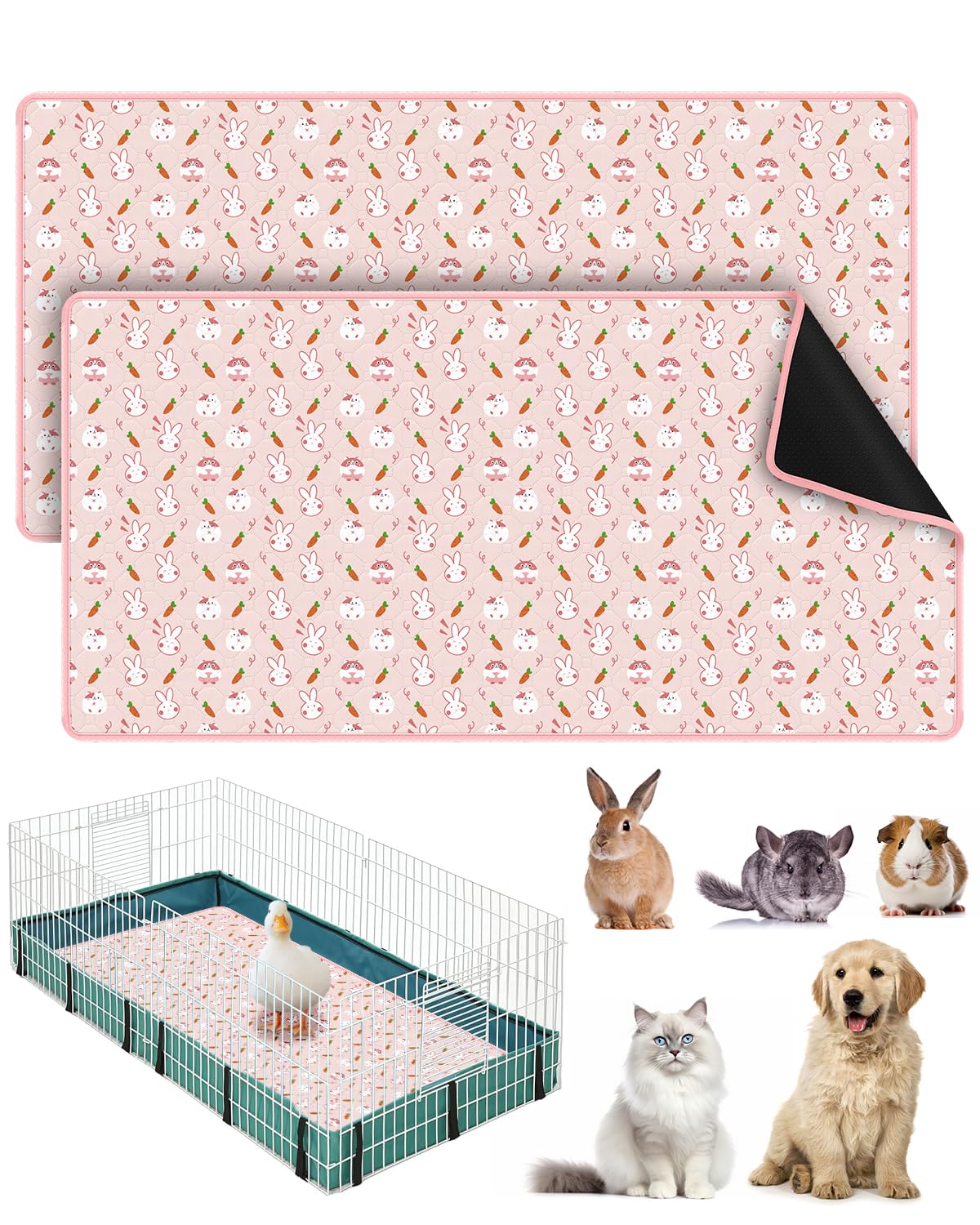 Bissap 2 Pack Guinea Pig Cage Liners