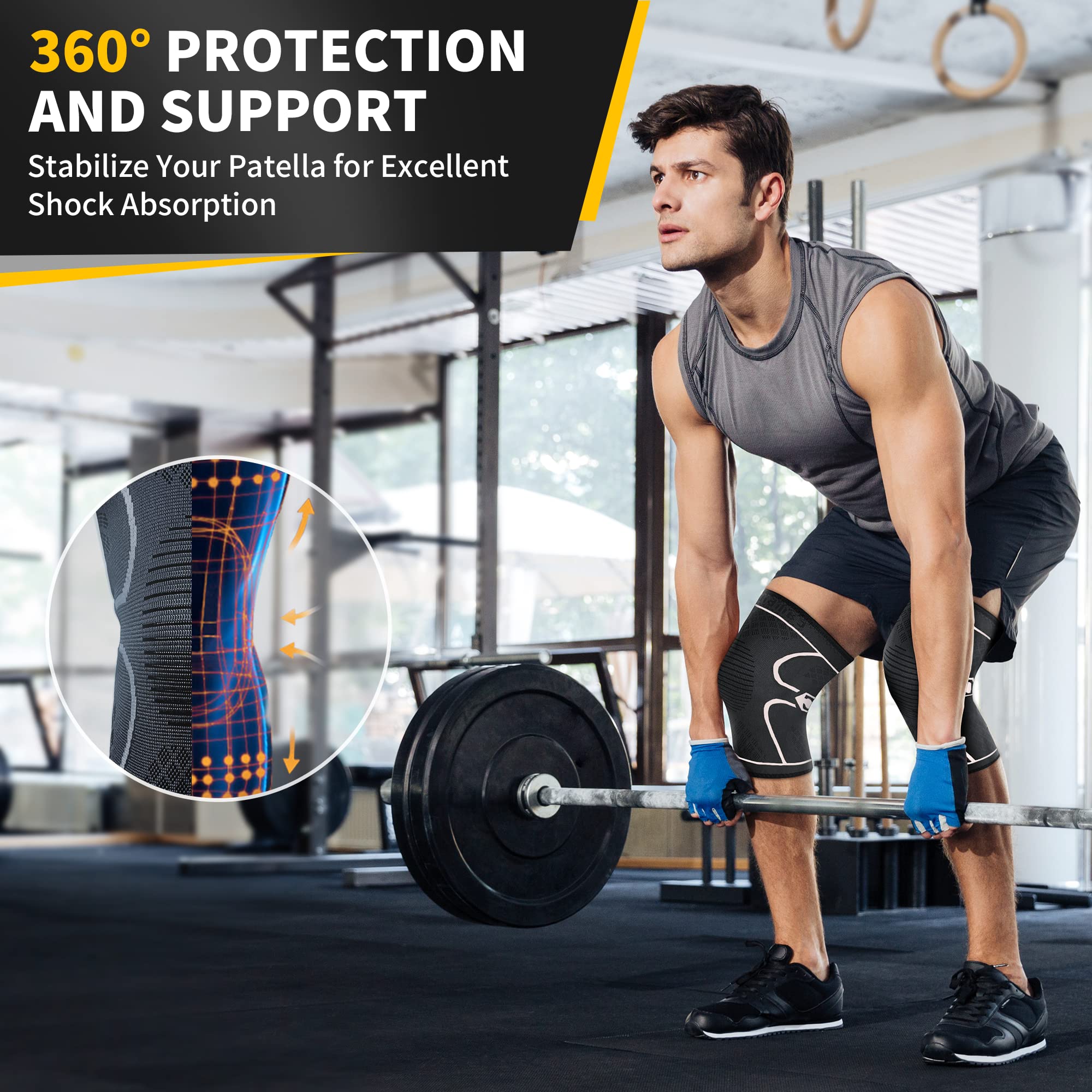 CAMBIVO Kniebandage X2 - Sport & Erholung Bei Meniskus & Arthritis