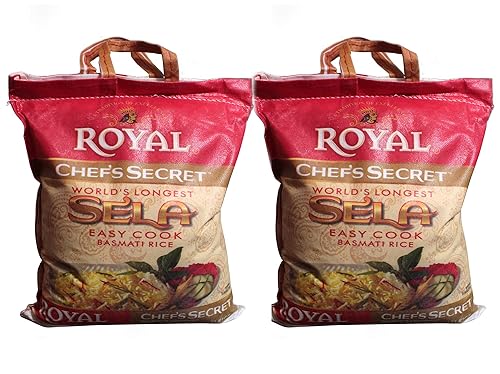 Basmati Rice Royal Chef's Secret World - Arroz más largo de 20 libras (2 bolsas de 10 libras cada una)