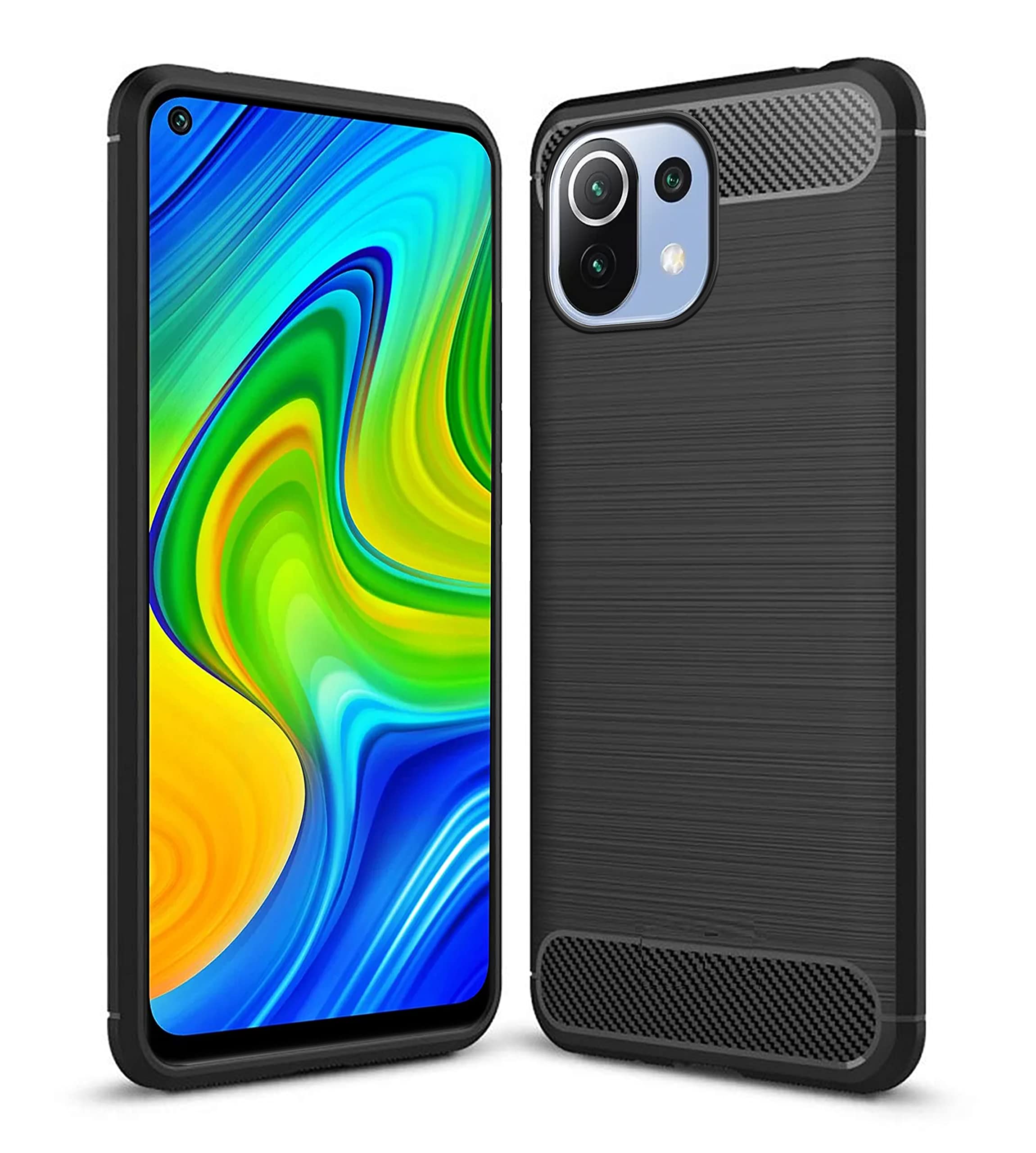 Amazon Brand - Solimo Soft & Flexible Hybrid Back Phone Case for Mi 11 Lite (Black) (B09B713J1X) Amazon Price History, Amazon Price Tracker