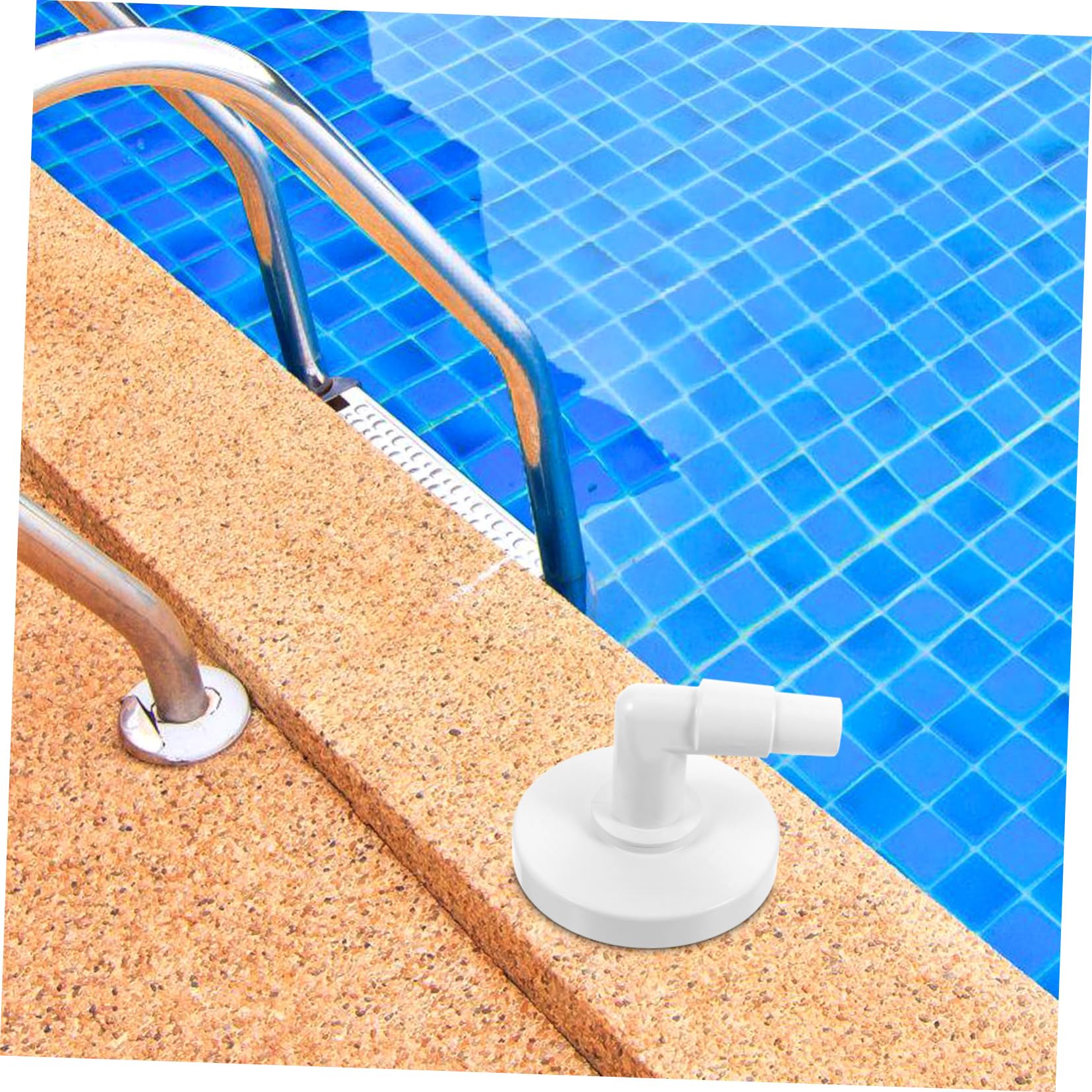 POPETPOP 4 Piezas Skimmer de Piscina Adaptador de Manguera desnatadora Reemplazo del Adaptador de la Placa del Skimmer. Adaptador de Codo de Manguera de Skimmer Manguera de vacío