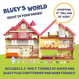 Bluey House Playset for Kids, XL Ultimate Interactive Lights and Sounds Playhouse Toys, Includes Dance Floor, Bluey Toys Set Ages 3+, Amazon Exclusive