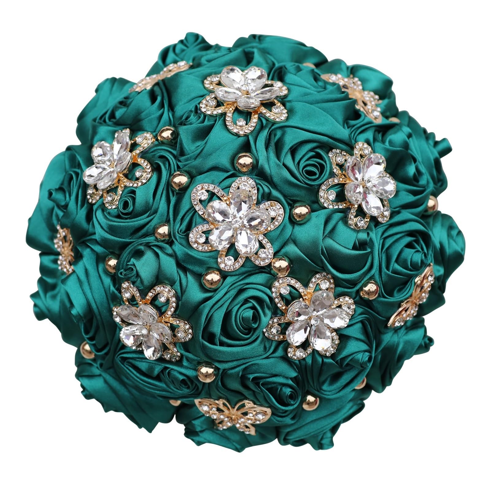 SHALOLY Bouquet da Sposa Artificiale Bianco Rosa Rosa Bouquet di Fiori Artificiali Sposa Damigella d'Onore con Rami di Fiori Decorazione Rustico Vintage Matrimonio (Viola) (Viola