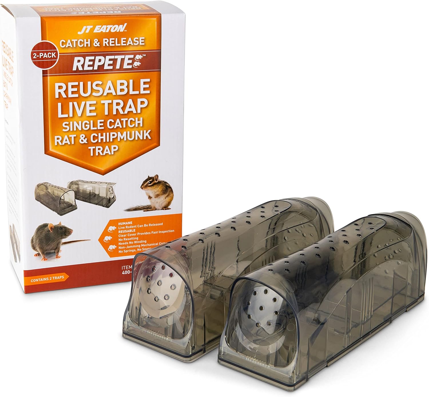 Repete Humane Rat & Chipmunk Trap, Case Pack of 6