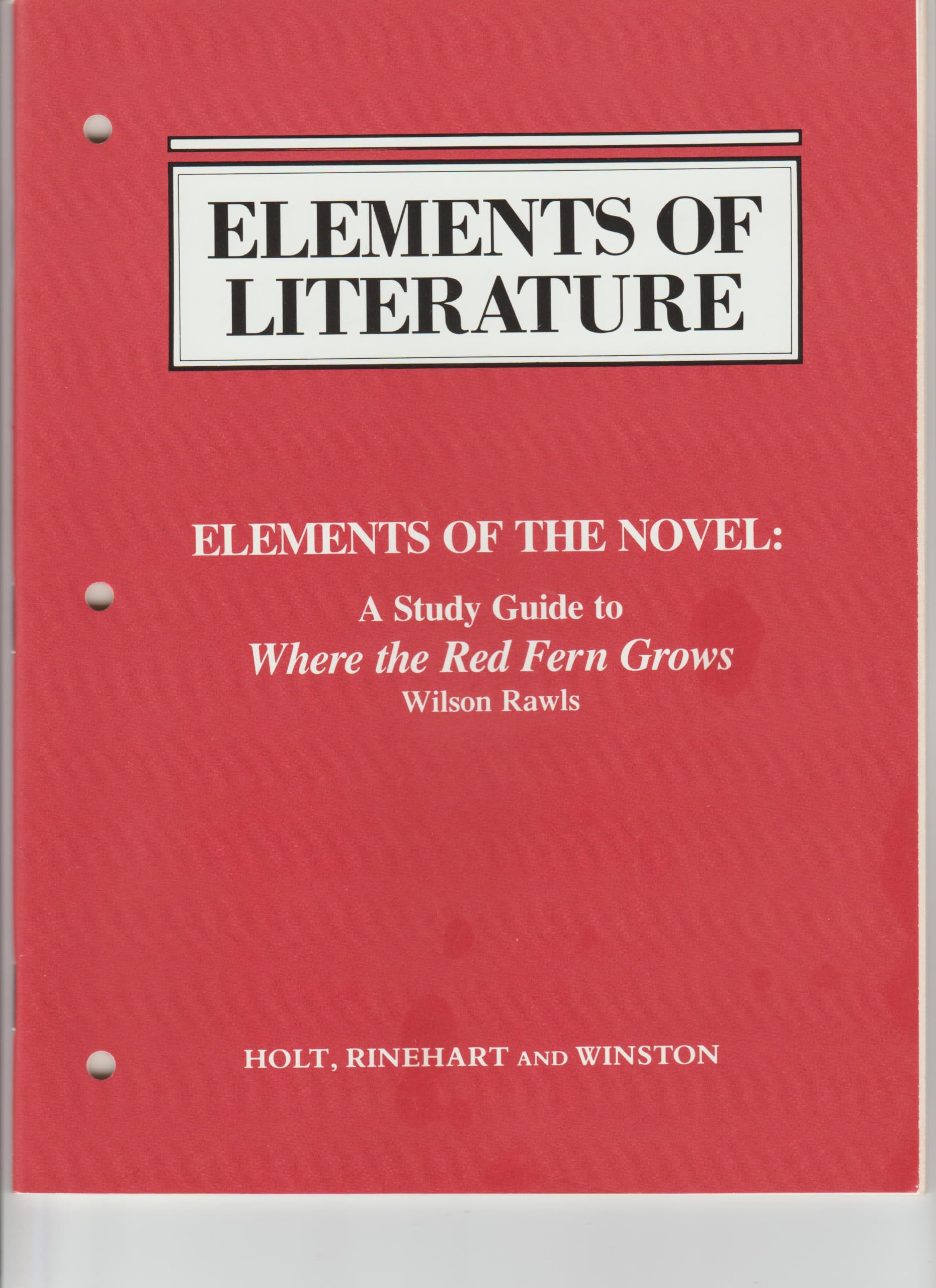 Where the Red Fern Grows (Study Guide)