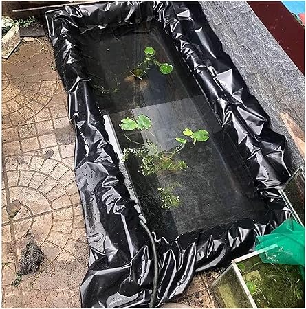 Image CHENLYD Fish Pond Liner Heavy Duty HDPE Pool Waterproof Reinforced Landscape, Pond Liner for Water Ponds Streams Fountains Home Garden Rubber Pond Liner 12S/㎡ Black (Size:13 x 34 ft/4 x 10.5 m) Image CHENLYD Fish Pond Liner Heavy Duty HDPE Pool Waterproof Reinforced Landscape, Pond Liner for Water Ponds Streams Fountains Home Garden Rubber Pond Liner 12S/㎡ Black (Size:13 x 34 ft/4 x 10.5 m)