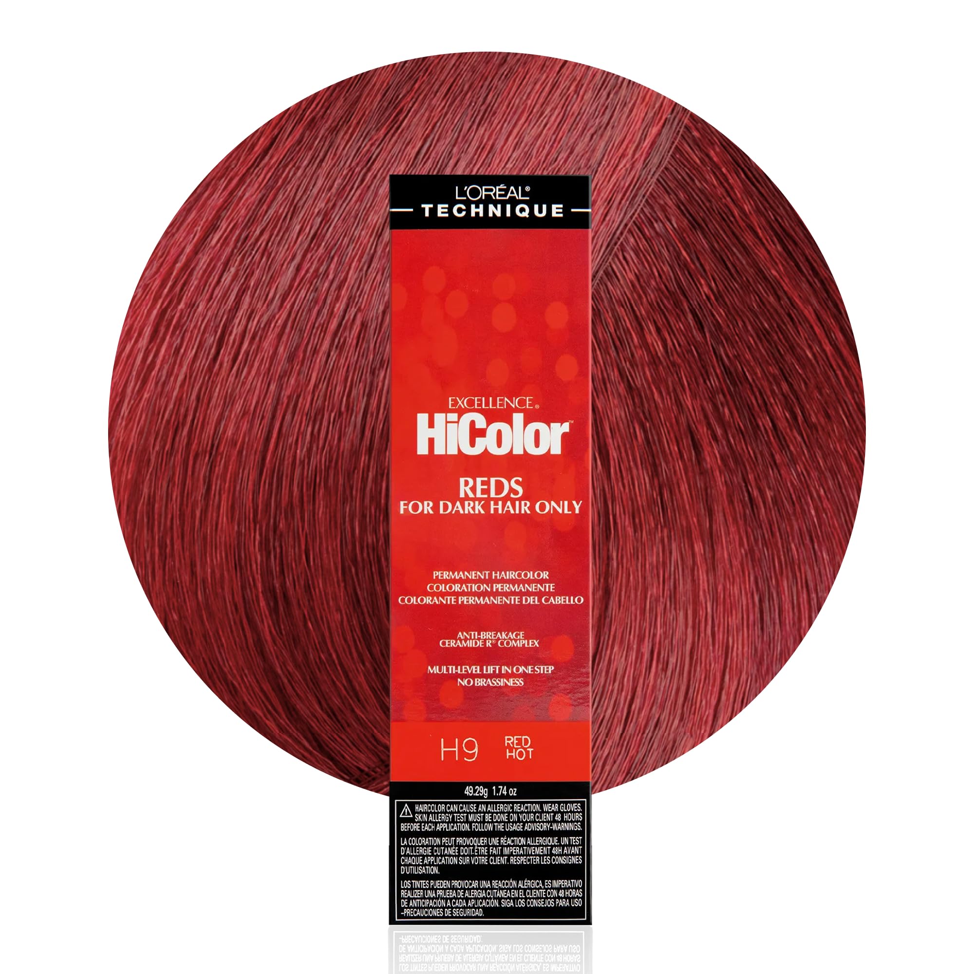 L'OREAL TECHNIQUE Red Hot Permanent Creme Hair Color Red Hot