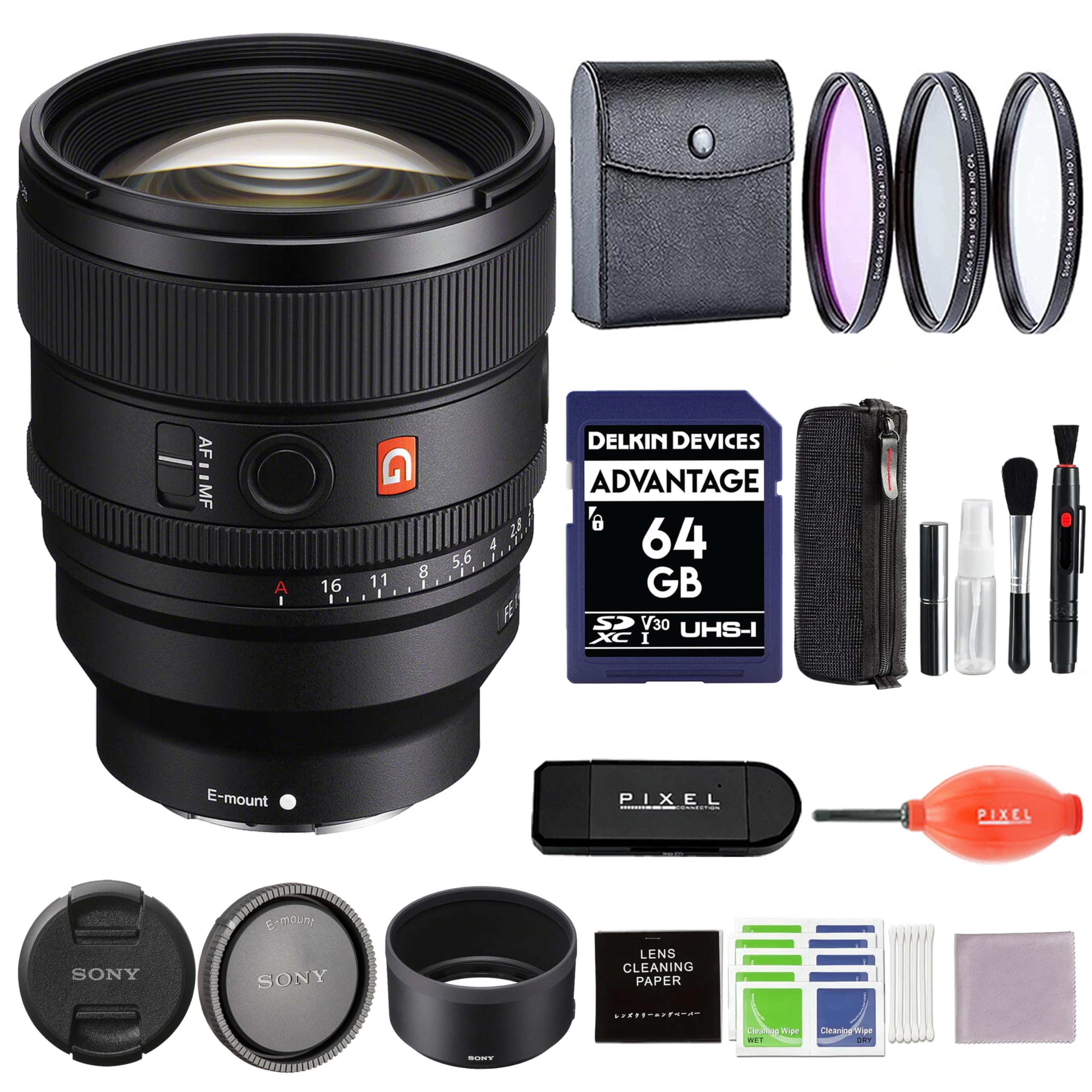 Amazon.com : Sony FE 85mm f/1.4 GM II Lens Bundle with 77mm 3PC