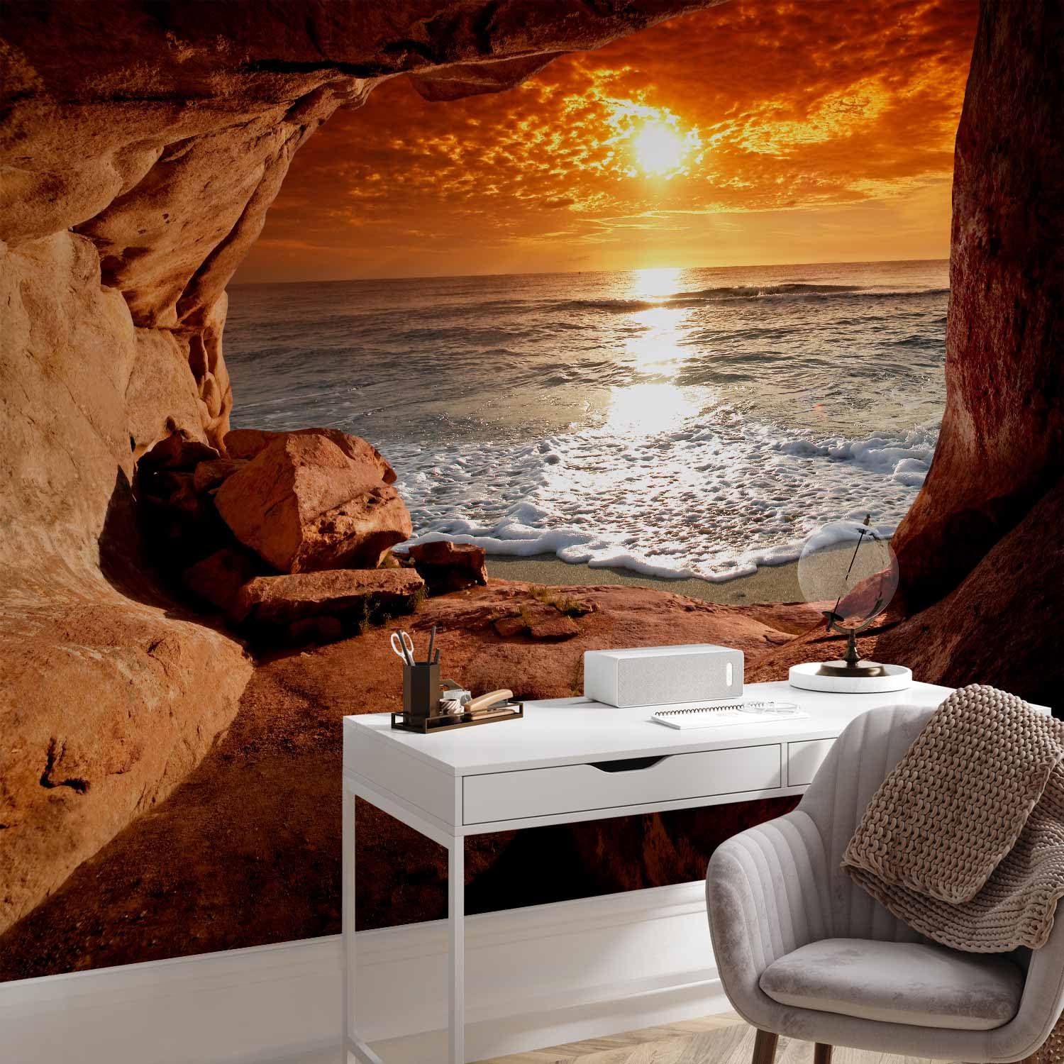 murando Fotomurales Mapamundi 200x140 cm XXL Papel pintado tejido no tejido