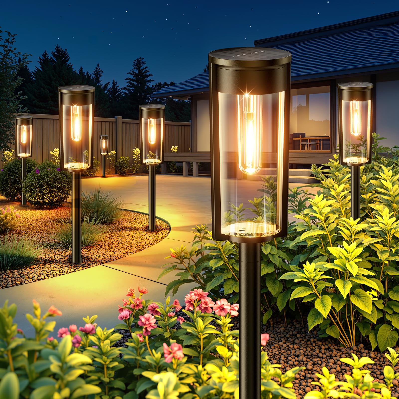 Amazon.co.jp: LETMY ガーデンライト 屋外 ソーラーライト 屋外 照明