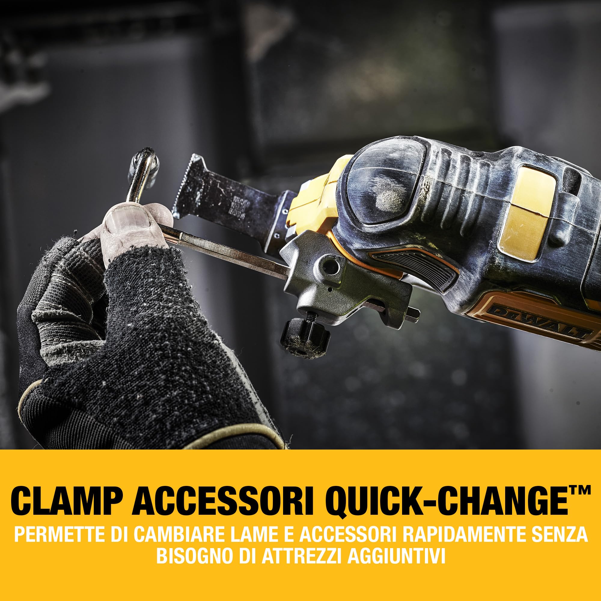 DEWALT Utensile multifunzione 18V Motore BRUSHLESS, DCS356NT-XJ