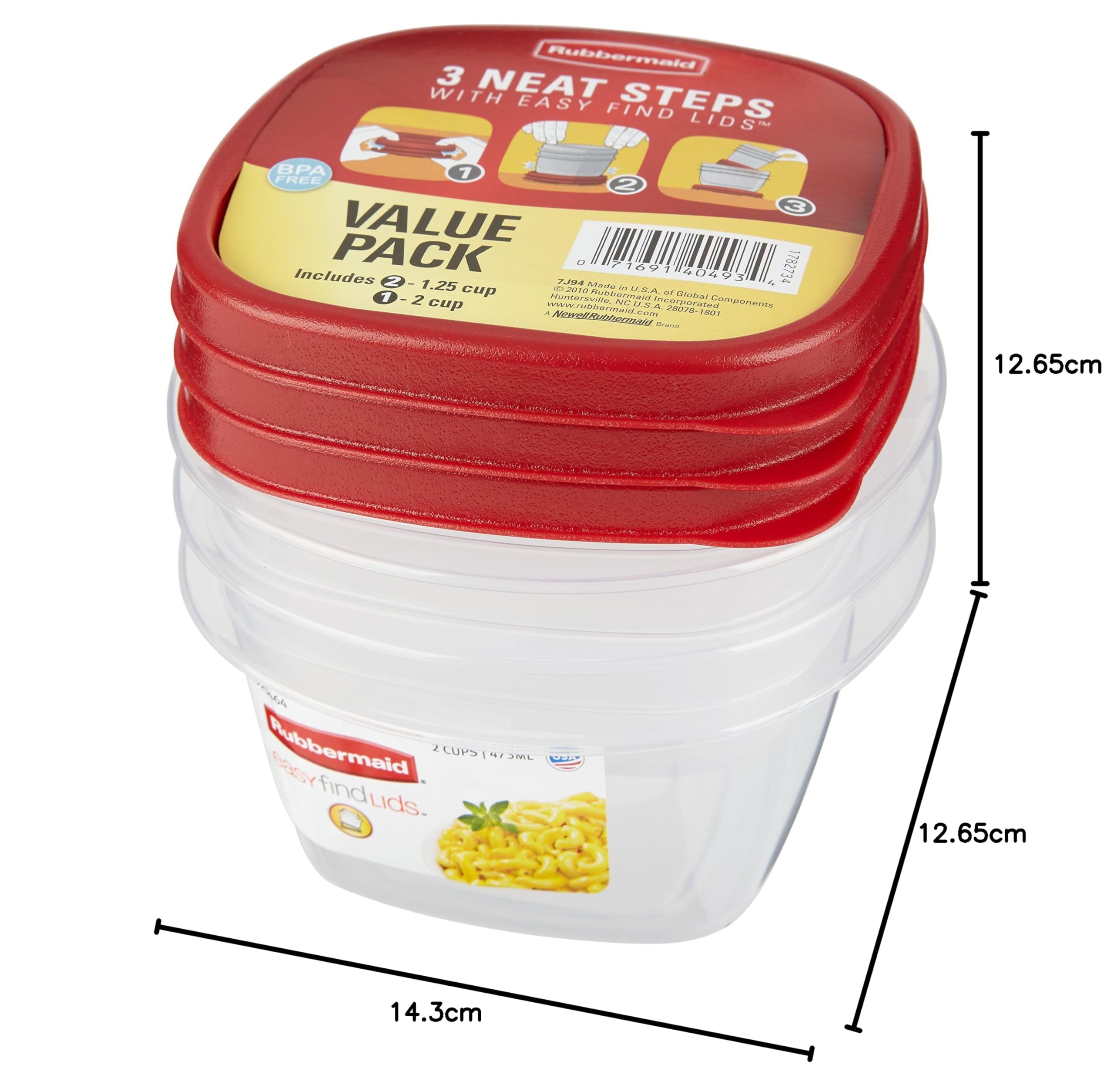 【新品】Rubbermaid 保存容器 大中小3個セット Amazon.co.jp: ラバーメイド(Rubbermaid) イージーファインド