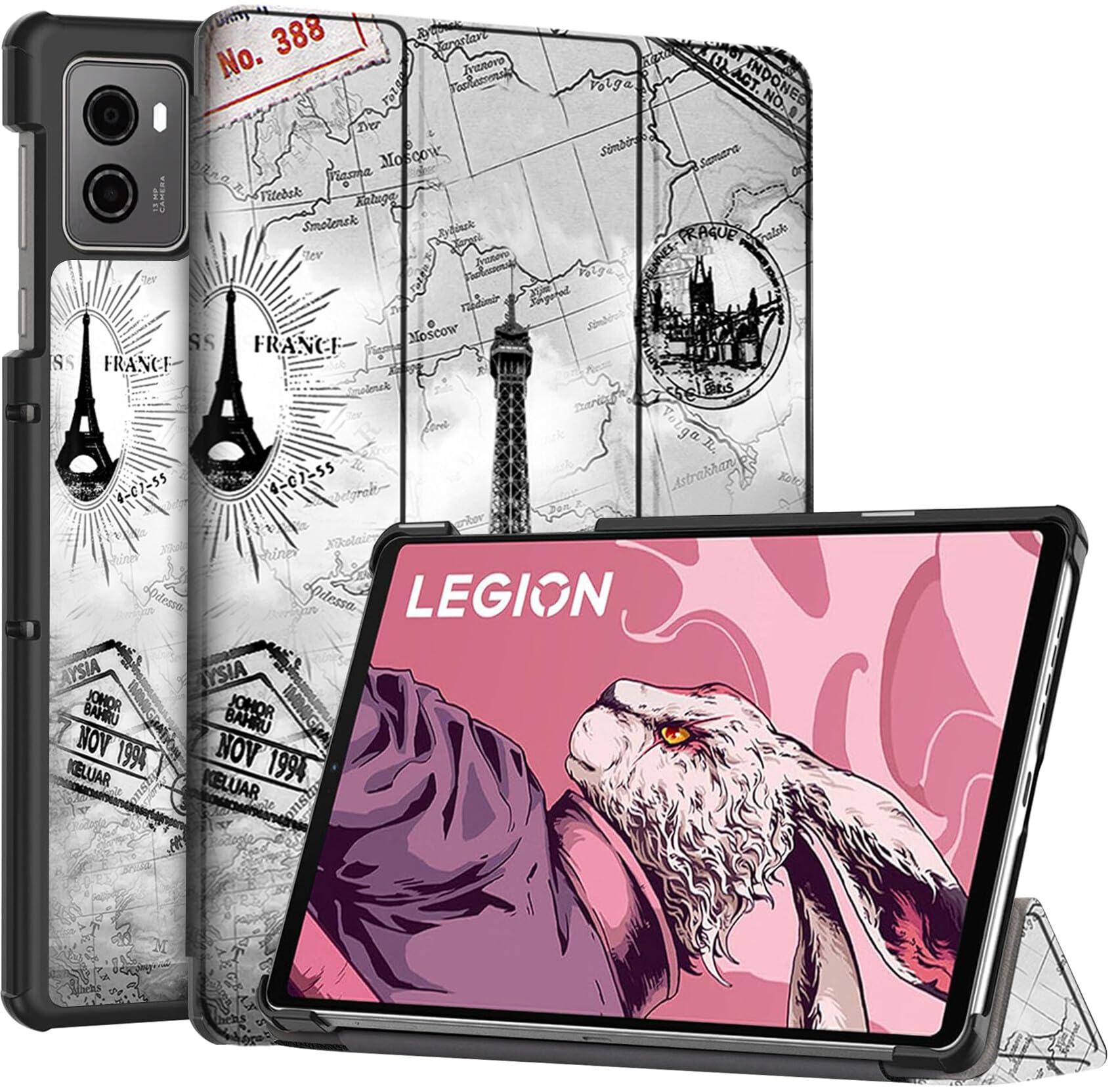 Robustrion Cover for Lenovo Legion 8.8 inch Cover Case, Trifold Flip Cover for Lenovo Legion 8.8 inch Tablet [ Auto Sleep Wake Support] - Eiffel (B0D9FZLPYL) Amazon Price History, Amazon Price Tracker