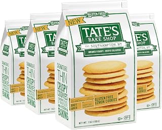 Tate's Bake Shop Gluten Free Lemon Cookies, Gluten Free Cookies, 4 - 7 oz Bags