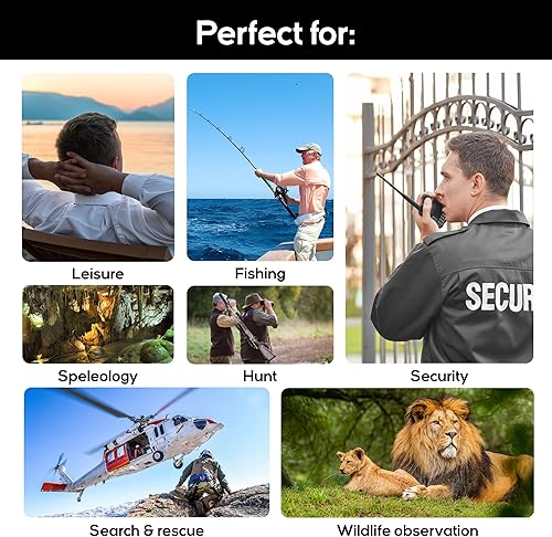 Miniatura 7 de Binocular digital con visión nocturna y grabación de video 2.K UDH potentes prismáticos para adultos, caza, observación de aves, juegos de fútbol,