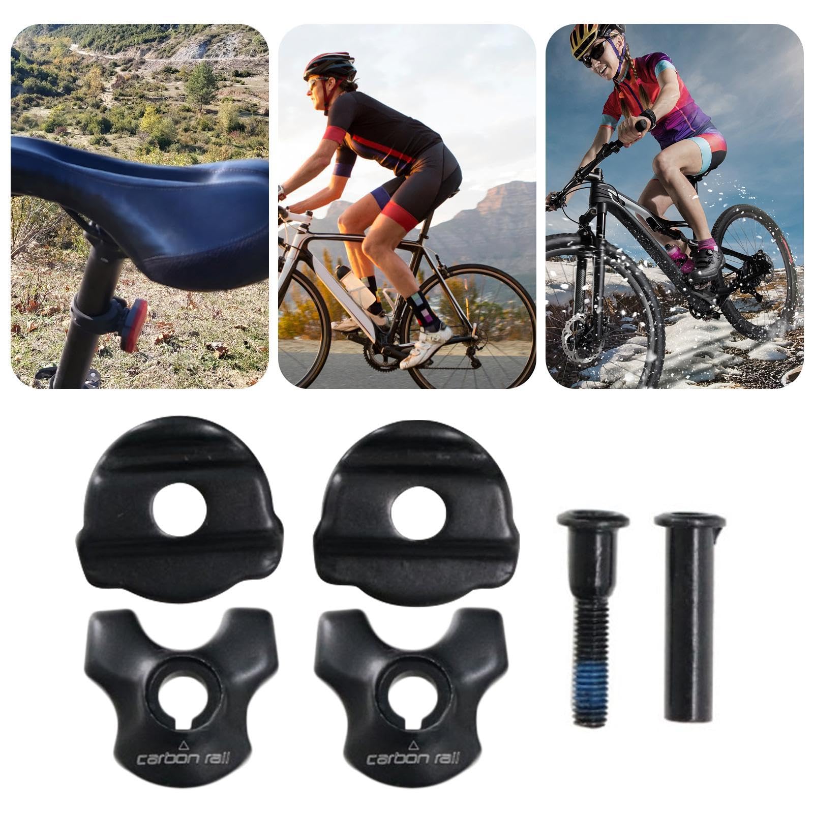 Amazon.co.jp: シートポストクランプ、カーボンサドルレール