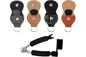 4 PCS Guitar Pick Holder with String Changer