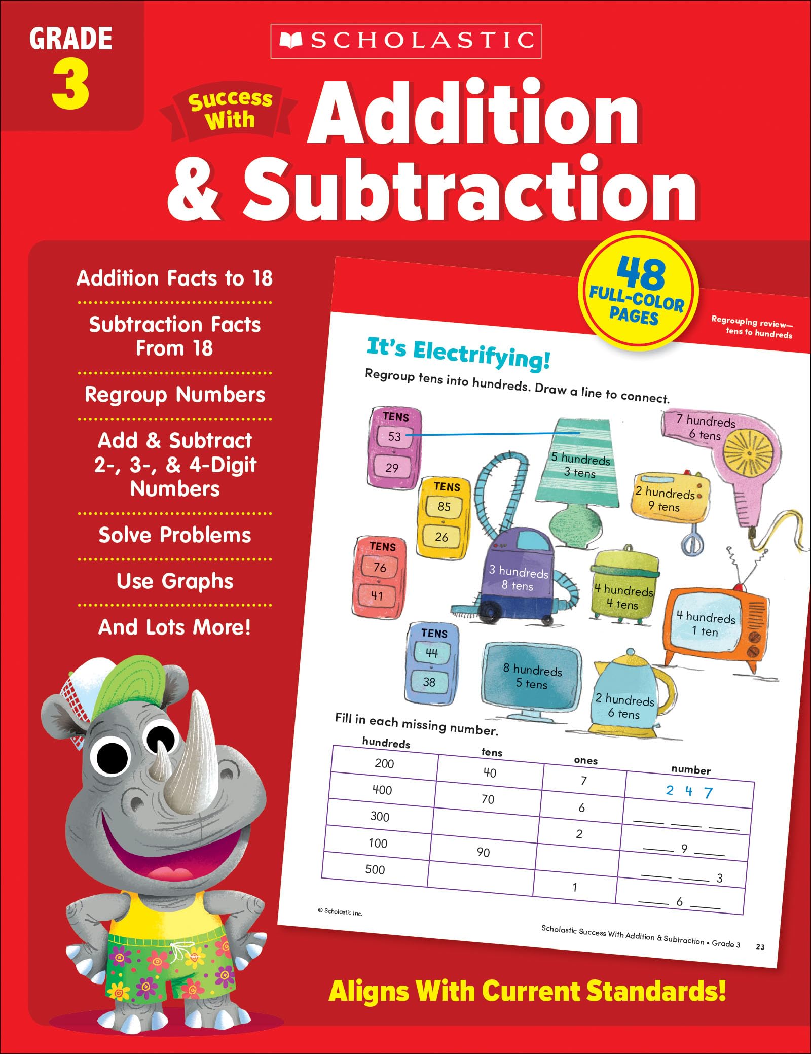 Scholastic Success with Addition & Subtraction Grade 3 Workbook