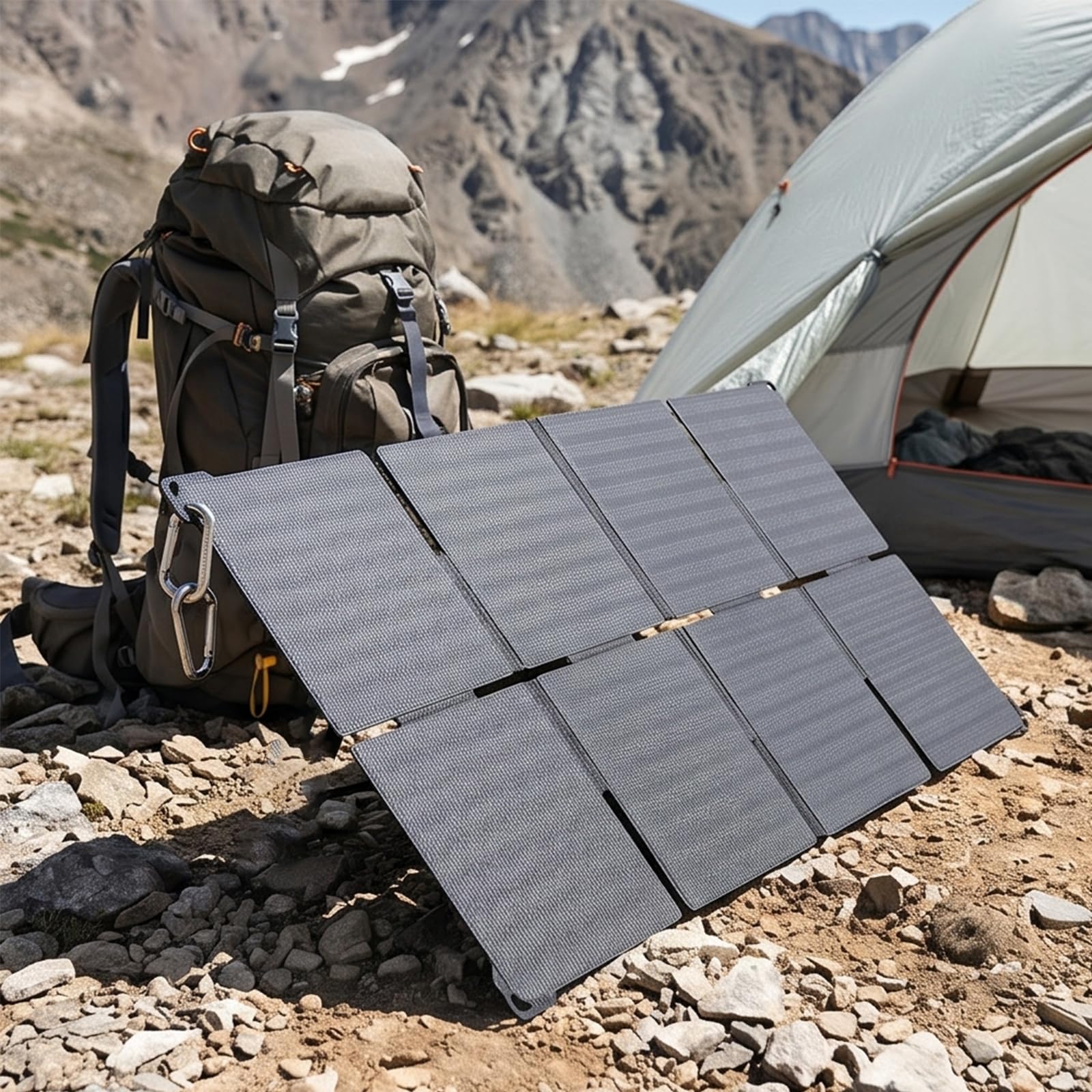 Sottile 45 W pieghevole di ricarica solare con uscita DC18V Tipo C 5V 12V 18V per il campeggio all'aperto USB Tipo C Pannello solare