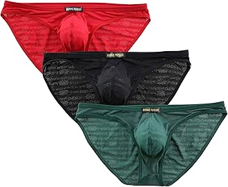 BRAVE PERSONSexy Breathable Gauze Fabric Printing Briefs Men's Bikini Underwear B1124