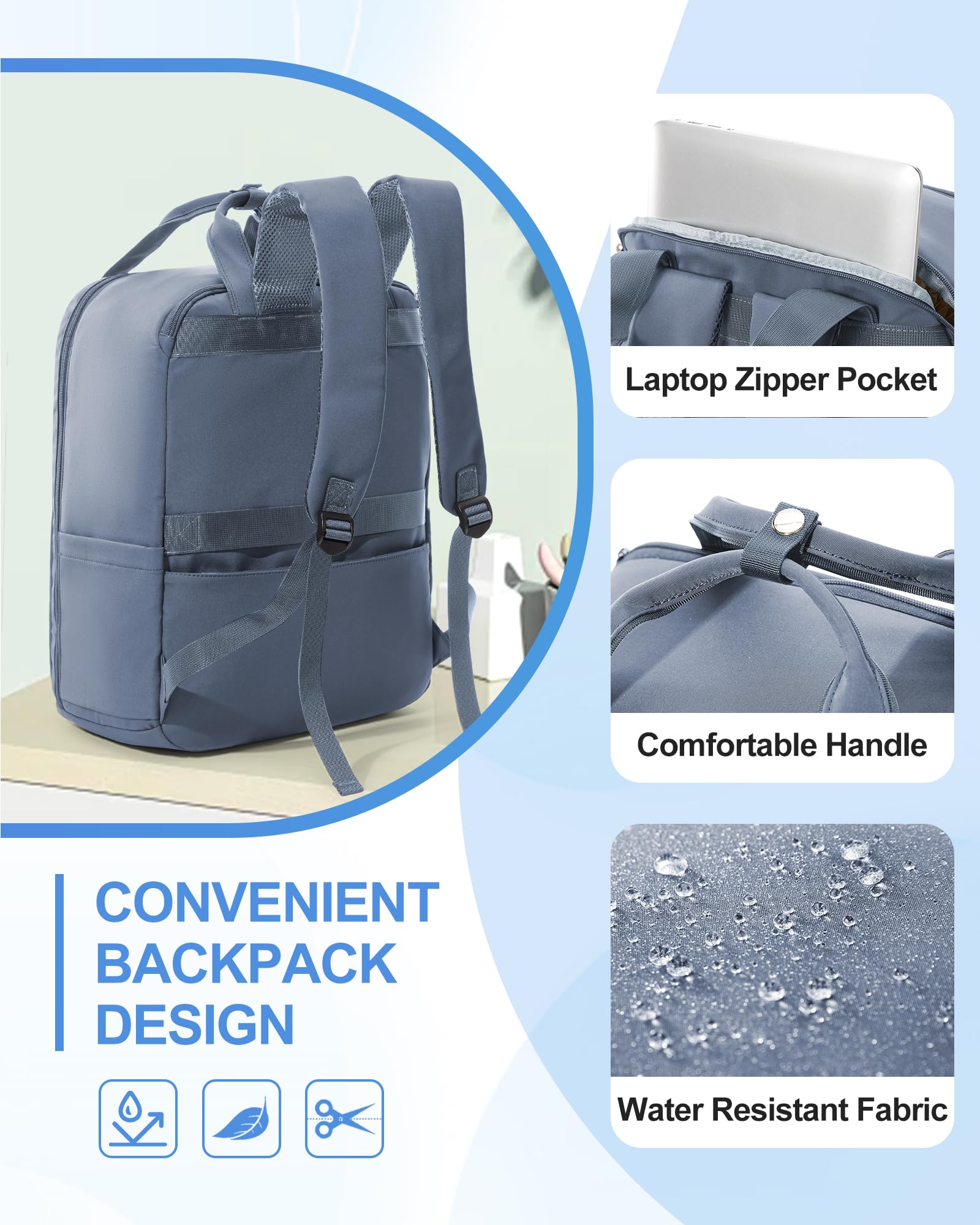 SZLX Zaino Ryanair 40x30x20 Sottovuoto con Pompa Zaino Ryanair 40x20x25 Donna Zaino da Viaggio Wizzair Bagaglio a Mano Uomo per Laptop da 14 Pollici Borse da Cabina 45x36x20 Easyjet con Porta Scarpe