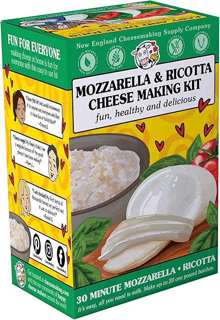 Mozzarella and Ricotta Cheese Making Kit