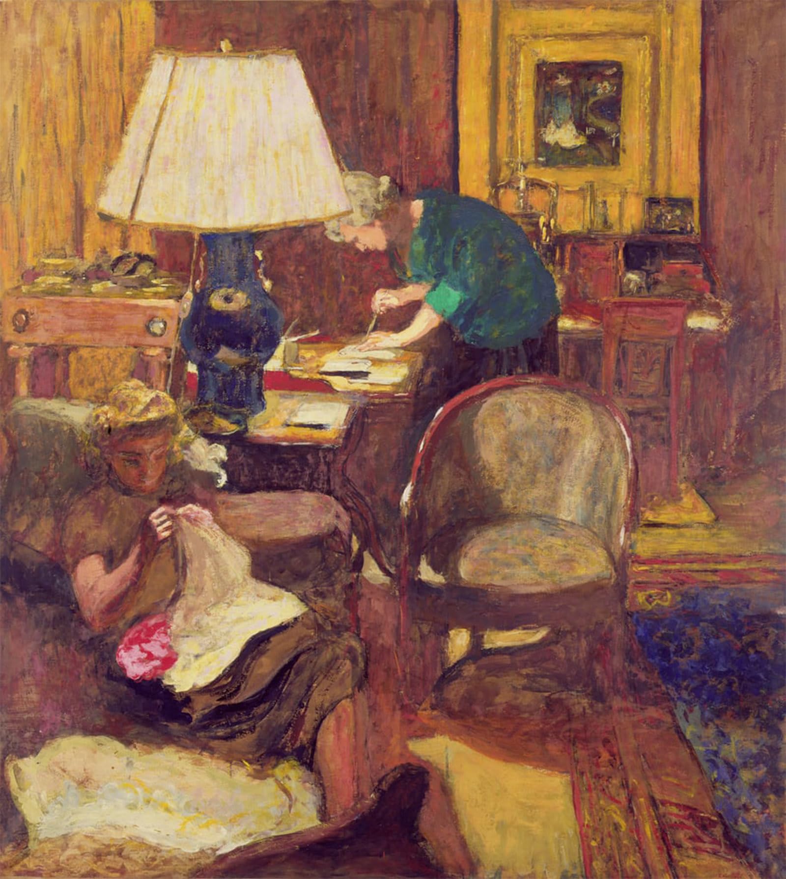 POSTERIIk Famous Print Pop Art Wall Art Graffiti the Book Maker by Edouard Vuillard Art Prints for Home Decor 60x90cm