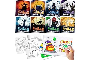 Garma Mini Halloween Coloring Books: Bulk Fun for Spooky Surprises