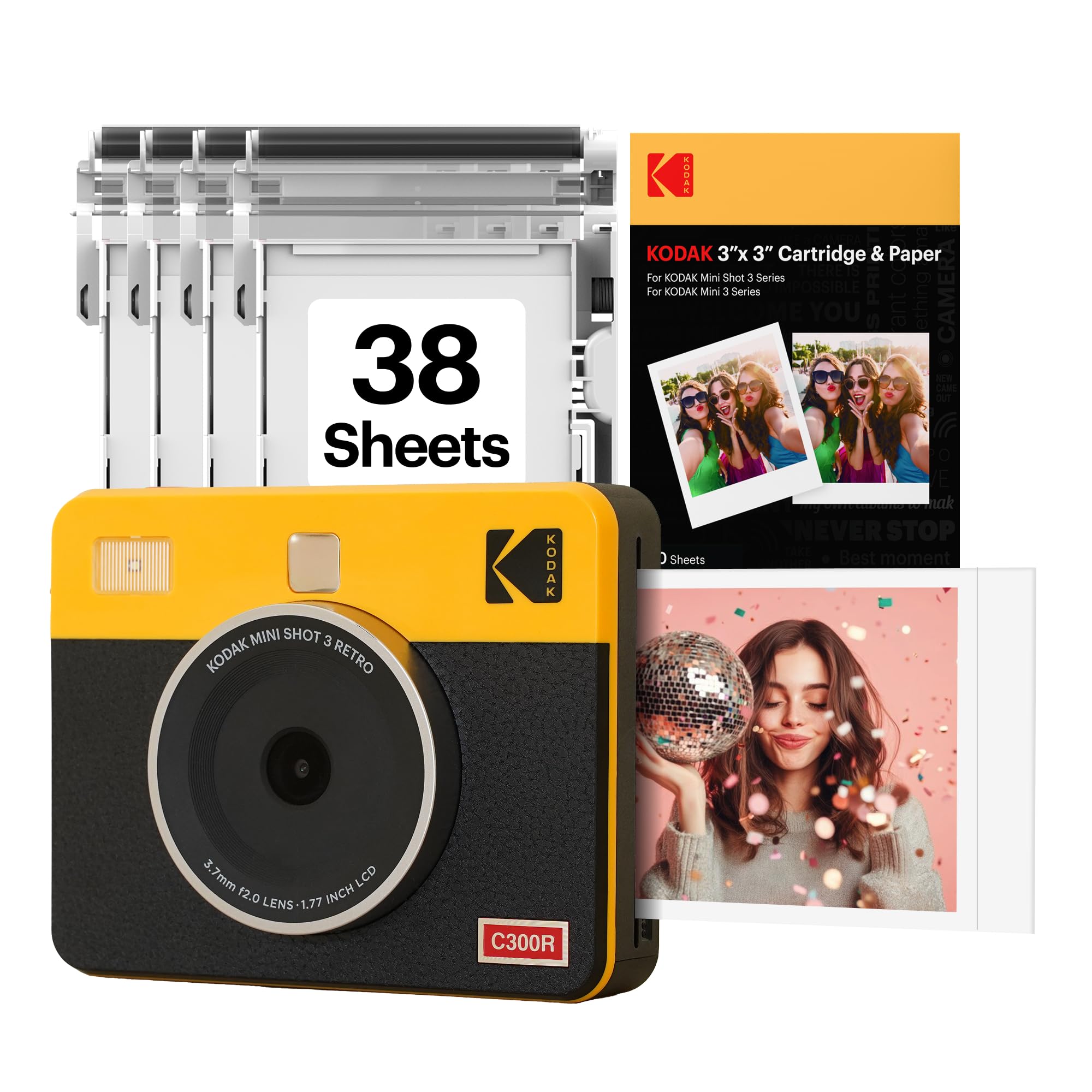 デジタルカメラ kodak mini shot 3 Amazon.com: KODAK Mini Shot 3 Retro 3x3” Instant Digital Camera