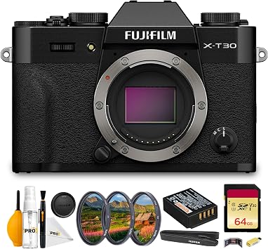 FUJIFILM X-T30 III Mirrorless Camera Body Black Essentials Bundle