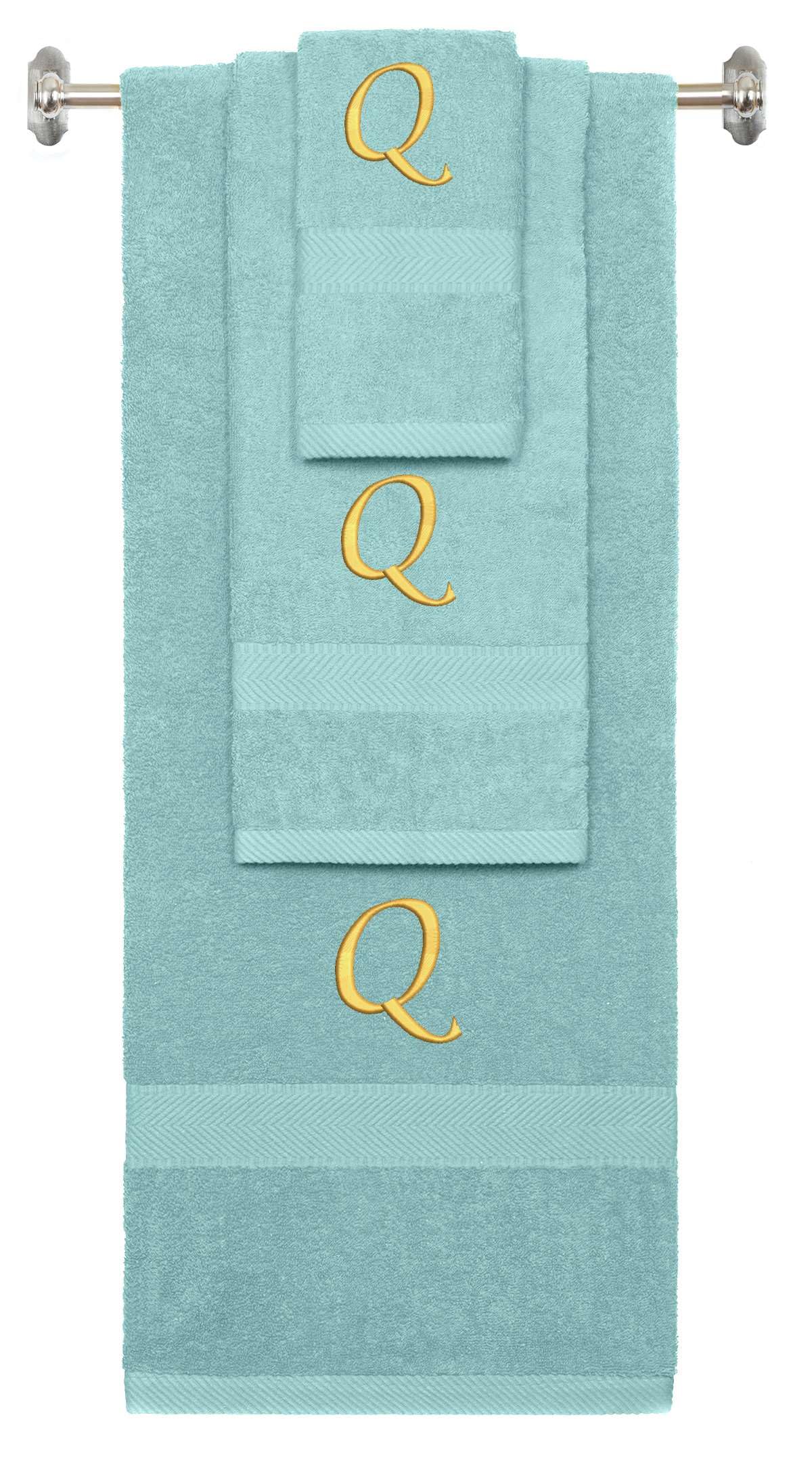 Personalized Monogram Towel Set - Custom Embroidery -15