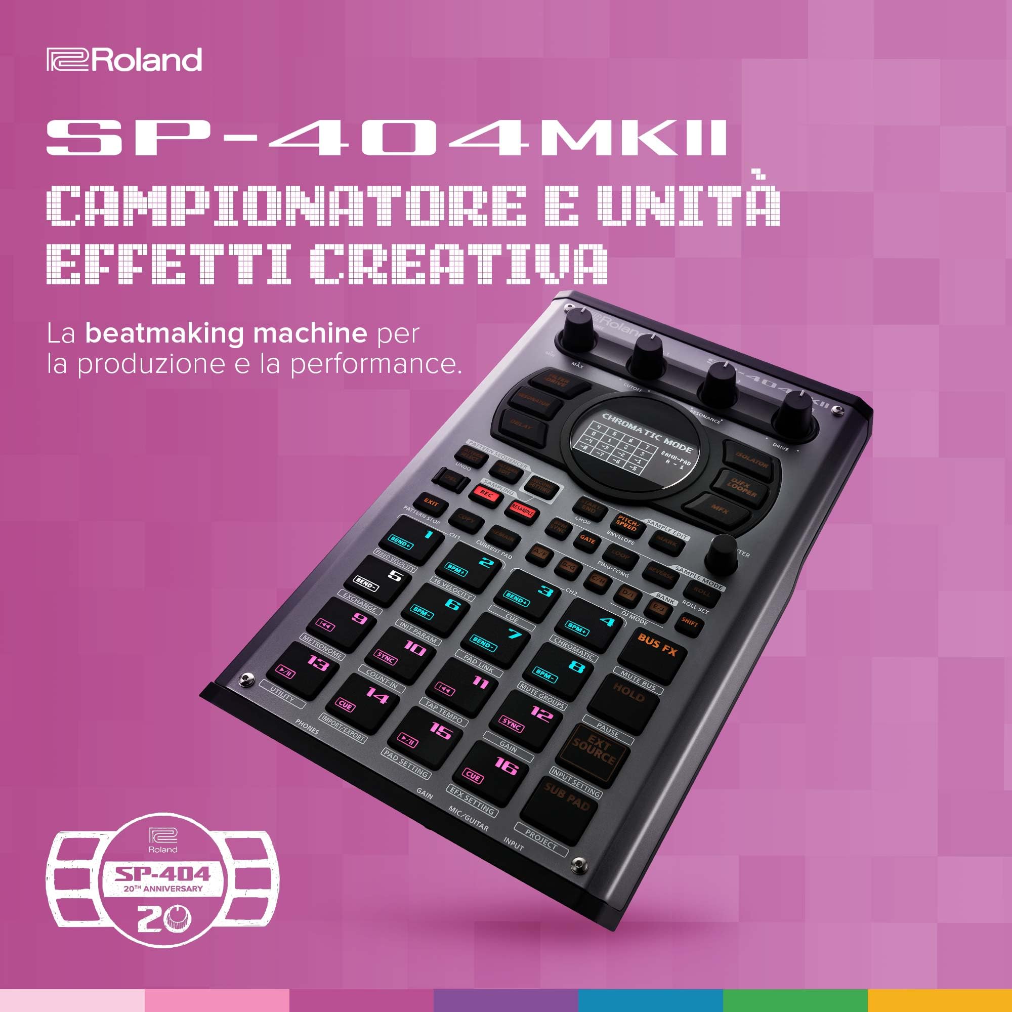 Roland SP-404MKII Campionatore Effetti Creativa 16 GB 32 voci