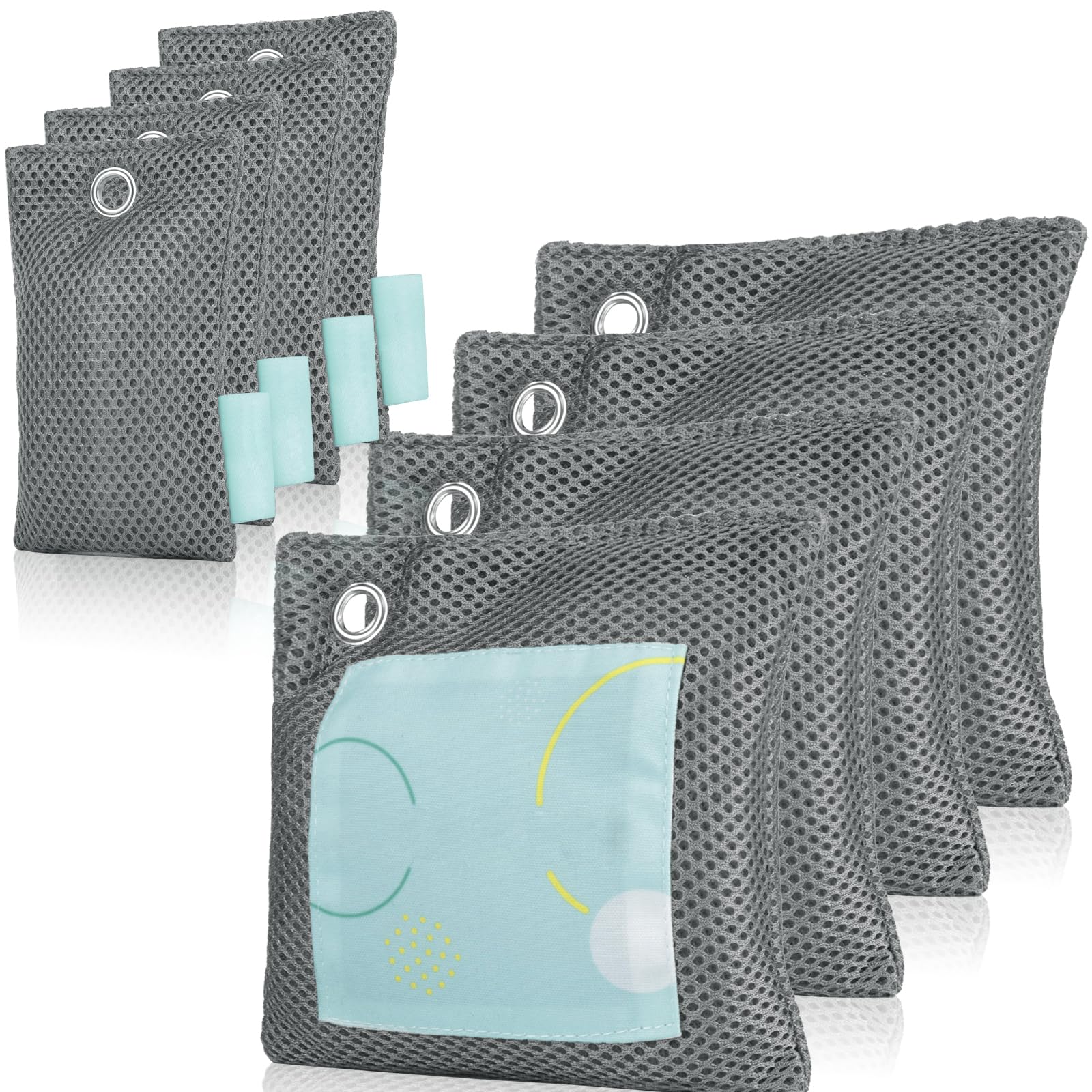 Photo 1 of **SEE NOTES**
8 Pack Activated Charcoal Odor Absorber, Bamboo Charcoal Air Purifying Bag