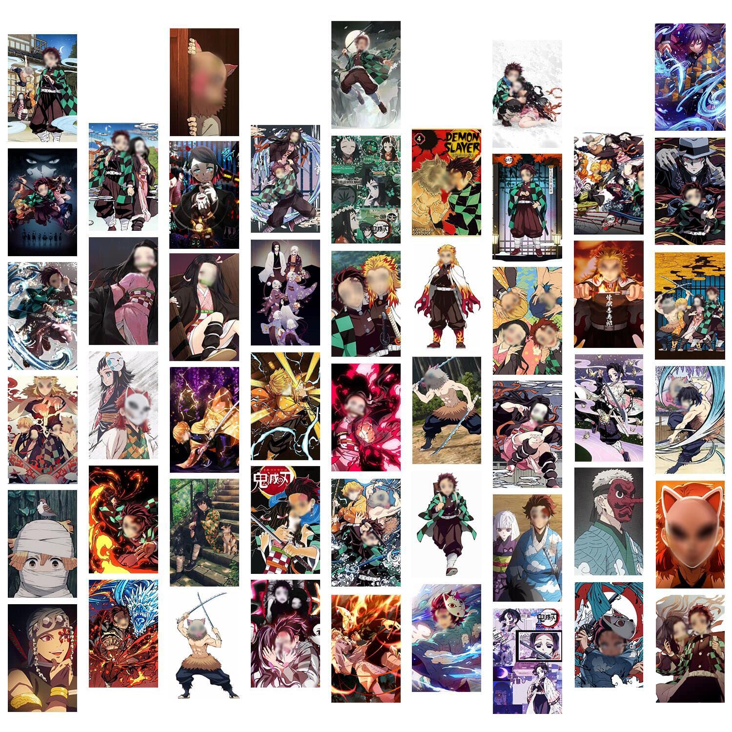 Buy FDOM Anime Wall Collage Kit, 50 Pack Anime Style Photo Collection