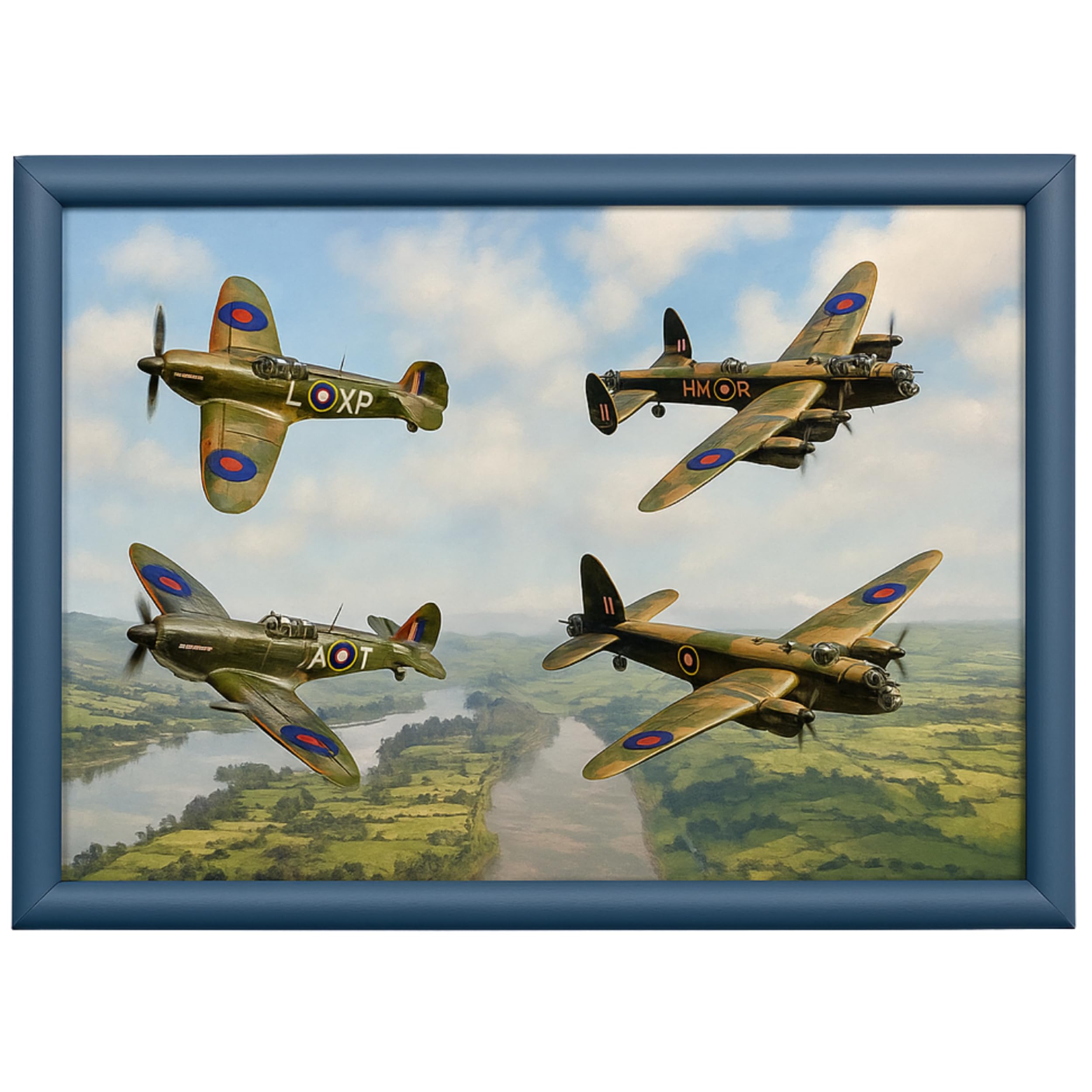 Lesser & Pavey Classic Planes Laptray | Bean Bag Trays With Padded Cushion | Suitable For Drinks, Food, Breakfast and Laptop | Lovely Designed Lap Tray For Home & Office