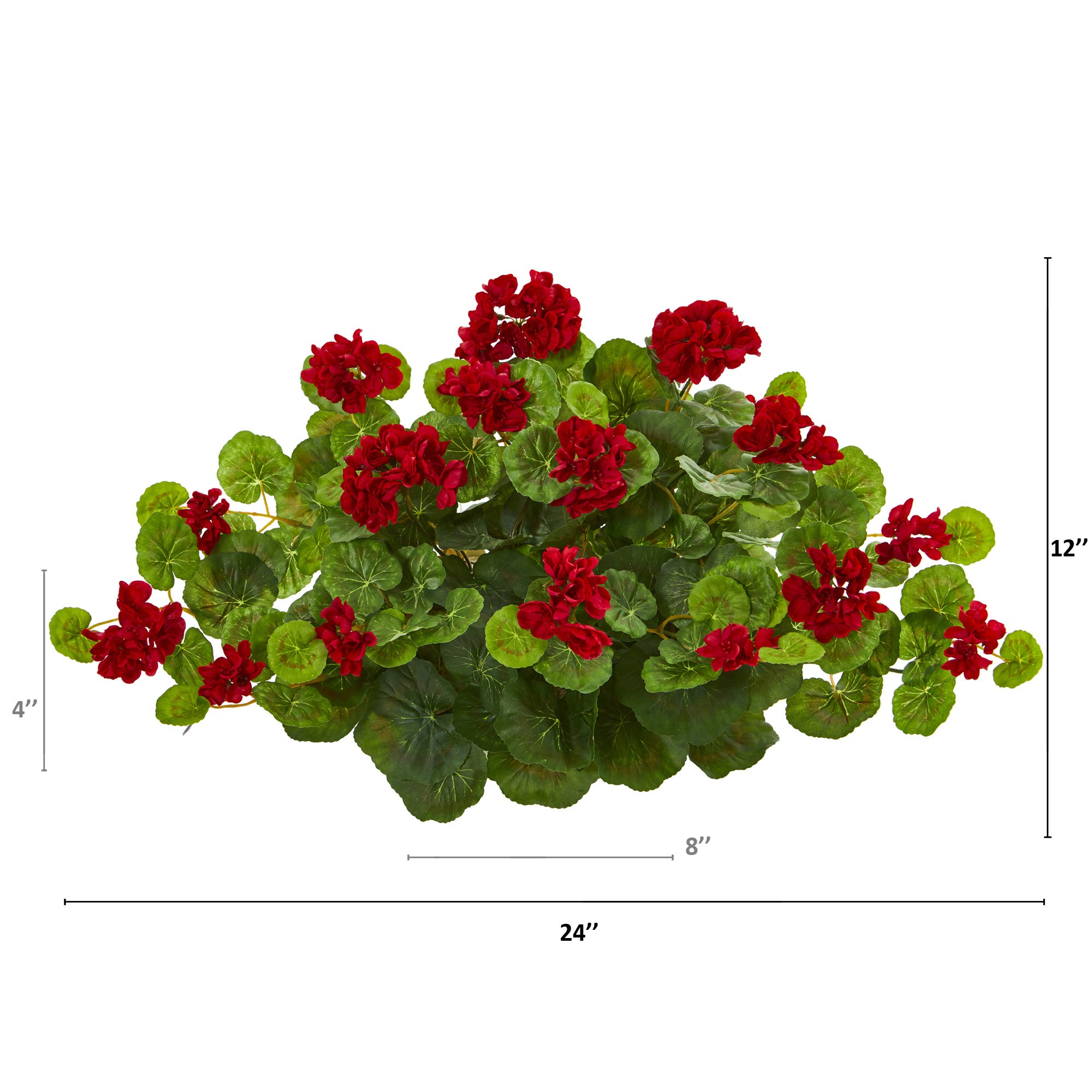 Nearly Natural Fiori Artificiali Bromelia Rossa – Set Da 6, Altezza 40,6 Cm – Piante Finte Tropicali