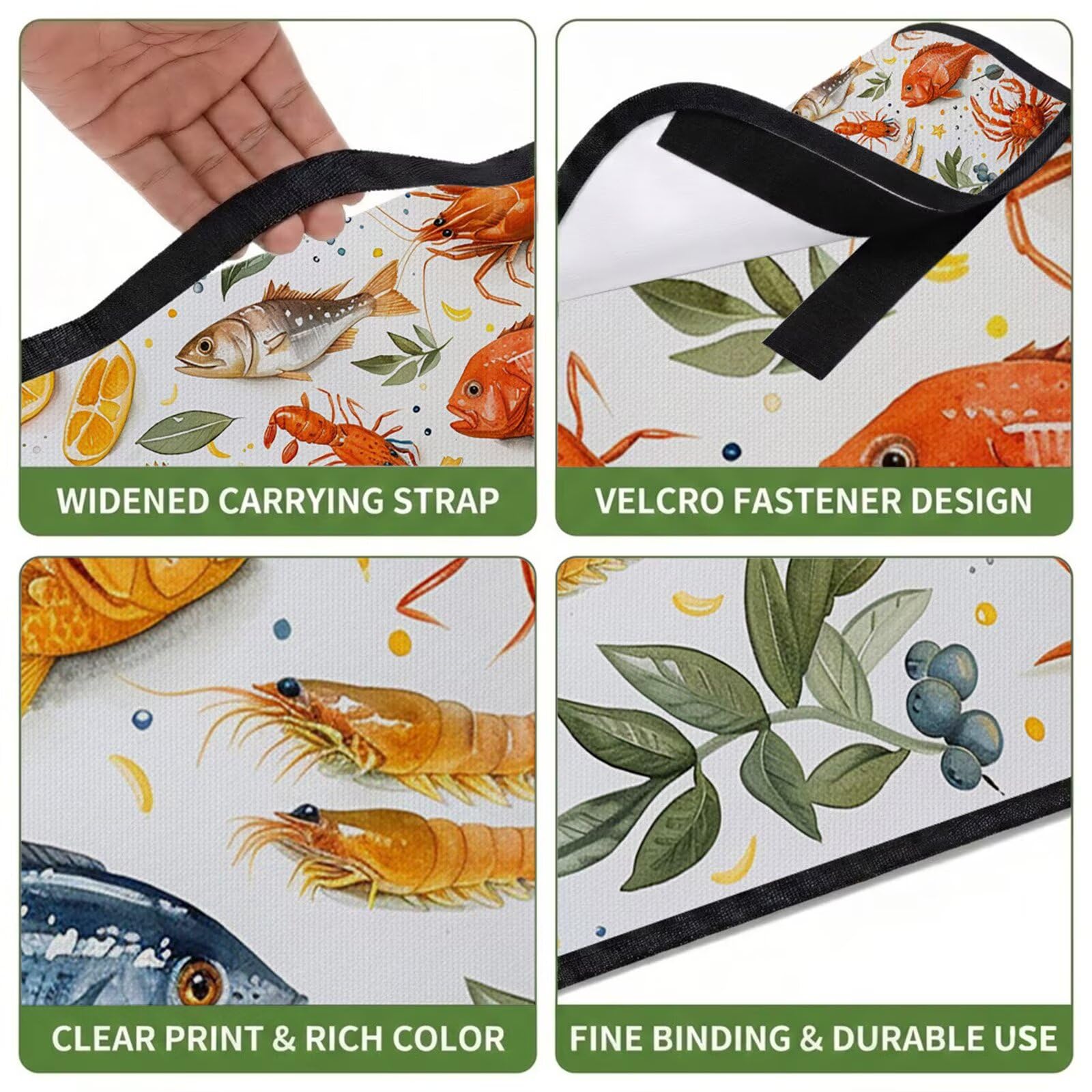 Grande Coperta de Picnic 200x300 cm, Pesce Manta Picnic Impermeable Anti-Sabbia Manta de Playa Pieghevole, Outdoor Picnic Blanket per Spiaggia, Camping, Giardino, Trekking - gamberetti FZ-97